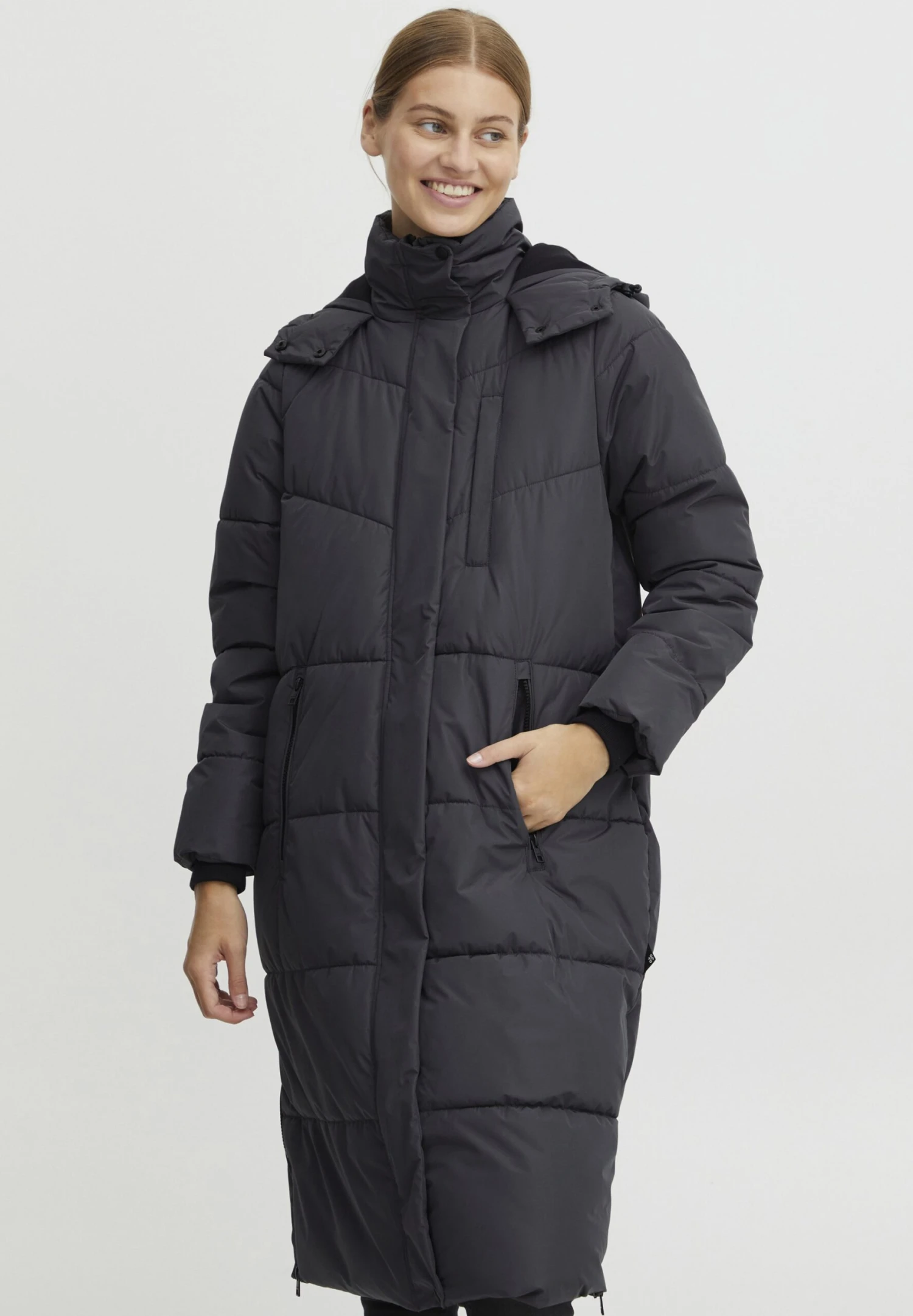 OXMO OXJulie - Winter Coat - Iron Gate 1 OXMO OXJulie - Winter Coat - Iron Gate