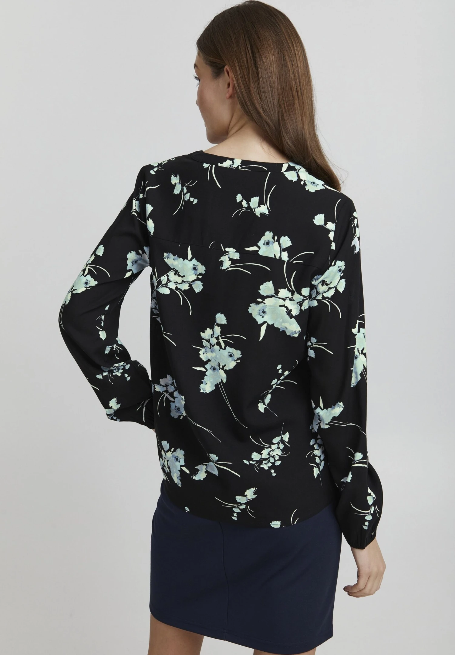 OXMO OXELVY - Blouse - Black Mix 3 OXMO OXELVY - Blouse - Black Mix - Image 3
