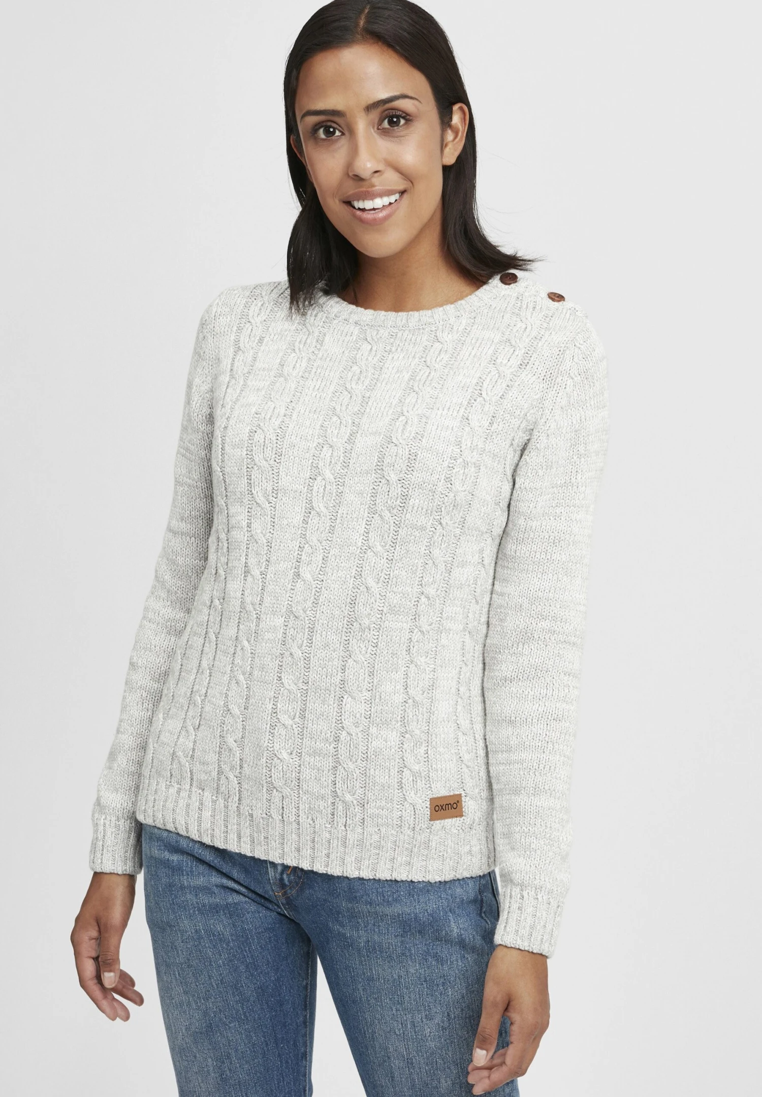 OXMO OXPHIA - Jumper - Lig Grey M 1 OXMO OXPHIA - Jumper - Lig Grey M