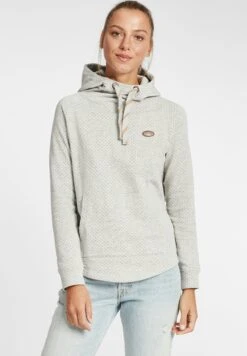 OXMO OXAMINA - Hoodie - Oyster Grey Melange