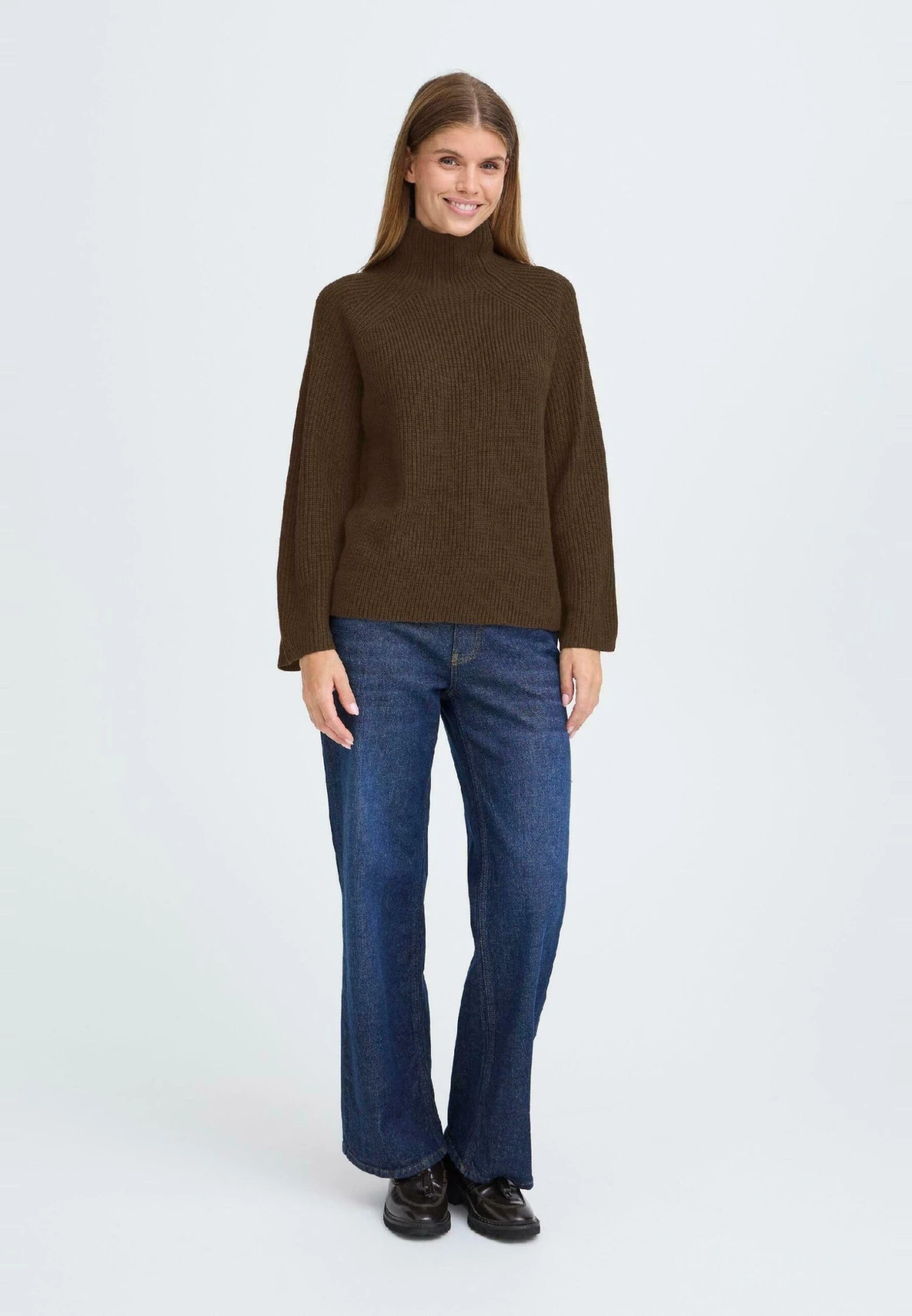 OXMO BMMNELLY TURTLENECK - Jumper - Coffee Bean 2 OXMO BMMNELLY TURTLENECK - Jumper - Coffee Bean - Image 2