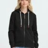 OXMO OXMILLE ZIPHOODIE - Zip-up Sweatshirt - Black