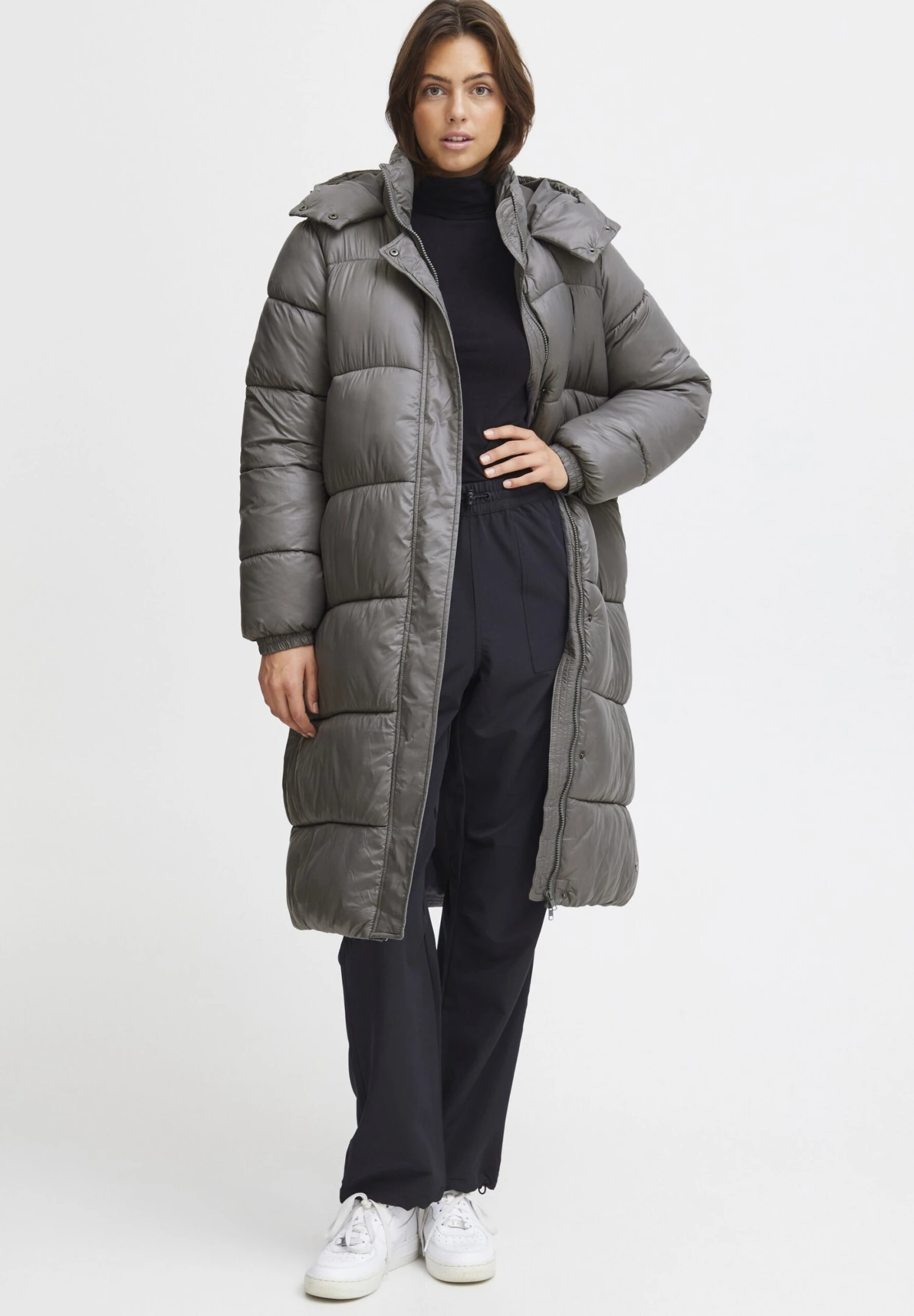 OXMO OXABBY - Winter Coat - Pewter 2 OXMO OXABBY - Winter Coat - Pewter - Image 2