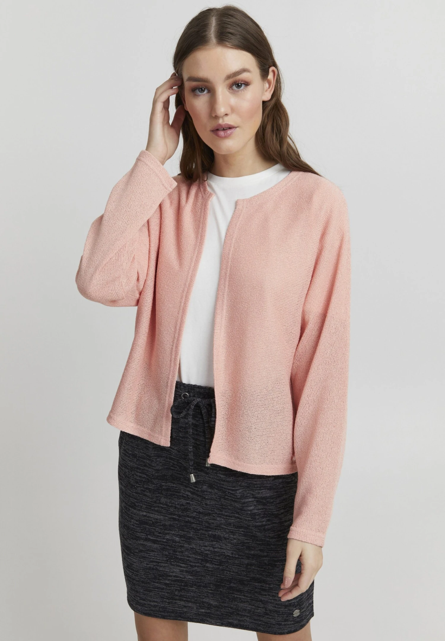 OXMO OXKike - Cardigan - Coral Cloud 1 OXMO OXKike - Cardigan - Coral Cloud