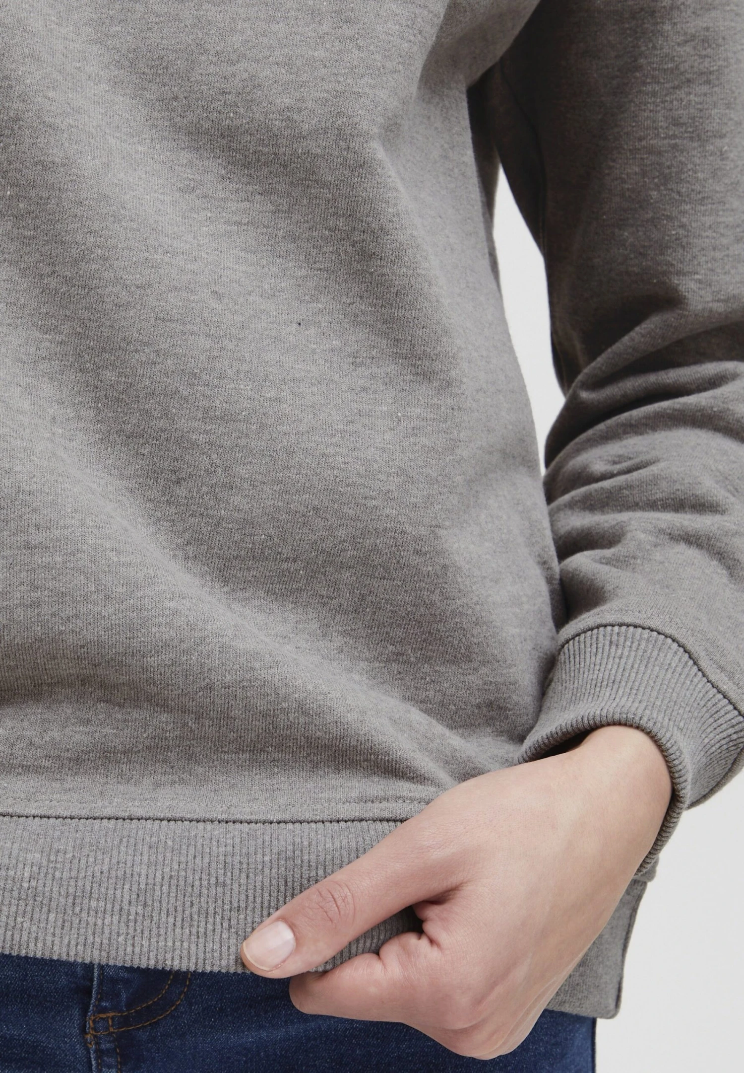 OXMO OXCOLISA - Hoodie - Medium Grey Melange 5 OXMO OXCOLISA - Hoodie - Medium Grey Melange - Image 5