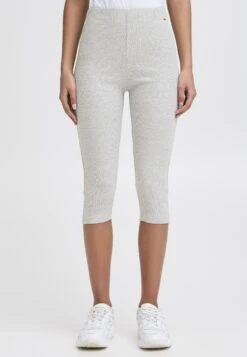 OXMO OXLOV SLIM FIT - Shorts - Light Grey Melange