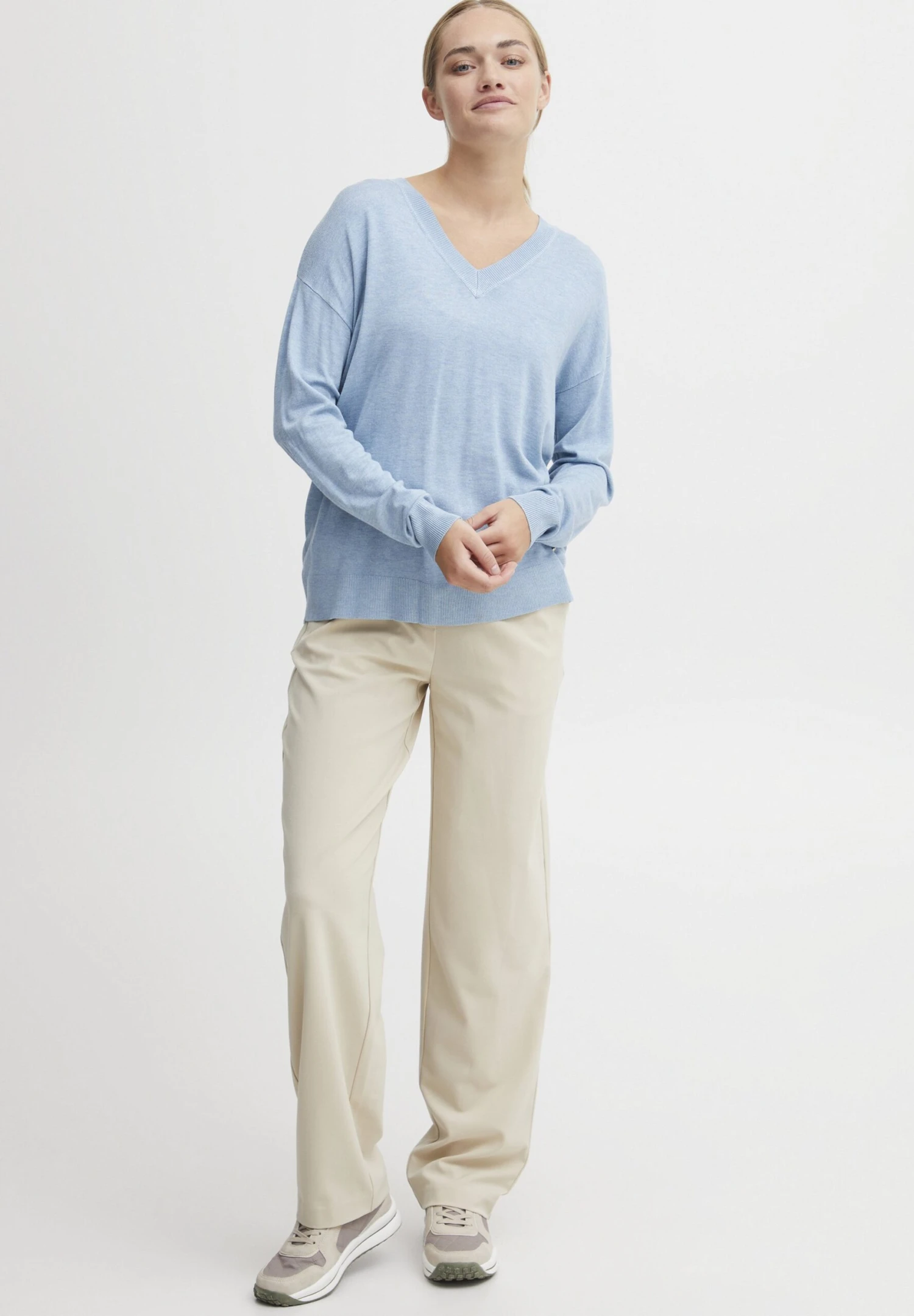OXMO OXHelle - Jumper - Blue Bell Melange 2 OXMO OXHelle - Jumper - Blue Bell Melange - Image 2
