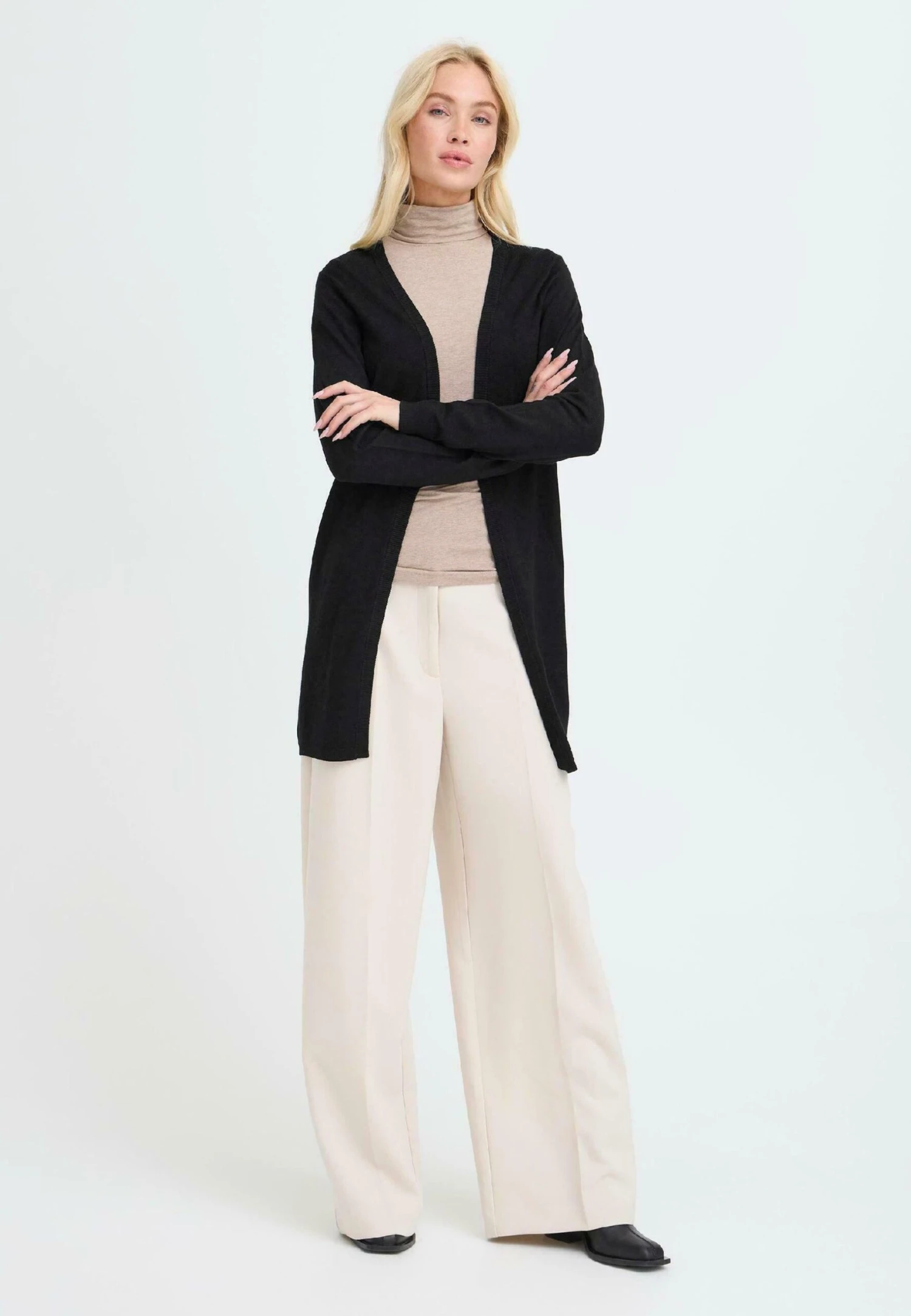 OXMO OXAIDA - Cardigan - Black 2 OXMO OXAIDA - Cardigan - Black - Image 2