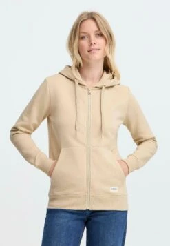 OXMO OXKAREN - Zip-up Sweatshirt - Oyster
