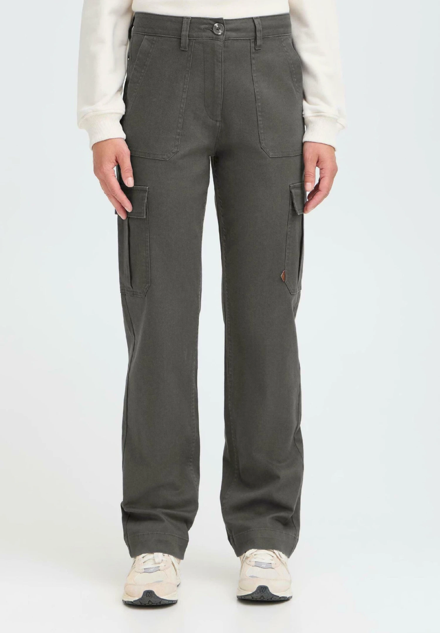 OXMO OXIBEN - Cargo Trousers - Forged Iron 1 OXMO OXIBEN - Cargo Trousers - Forged Iron