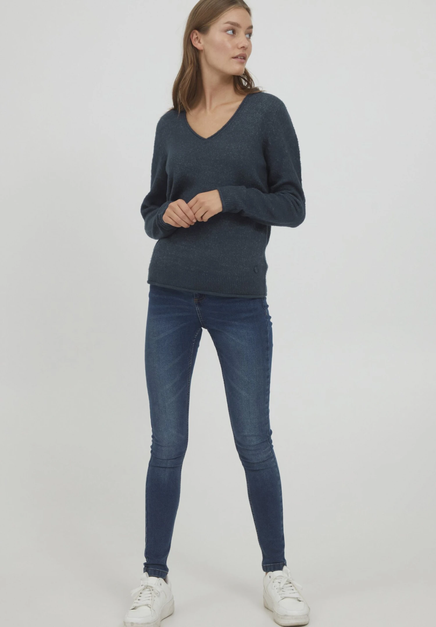 OXMO OXILVA - Jumper - Dark Blue 2 OXMO OXILVA - Jumper - Dark Blue - Image 2