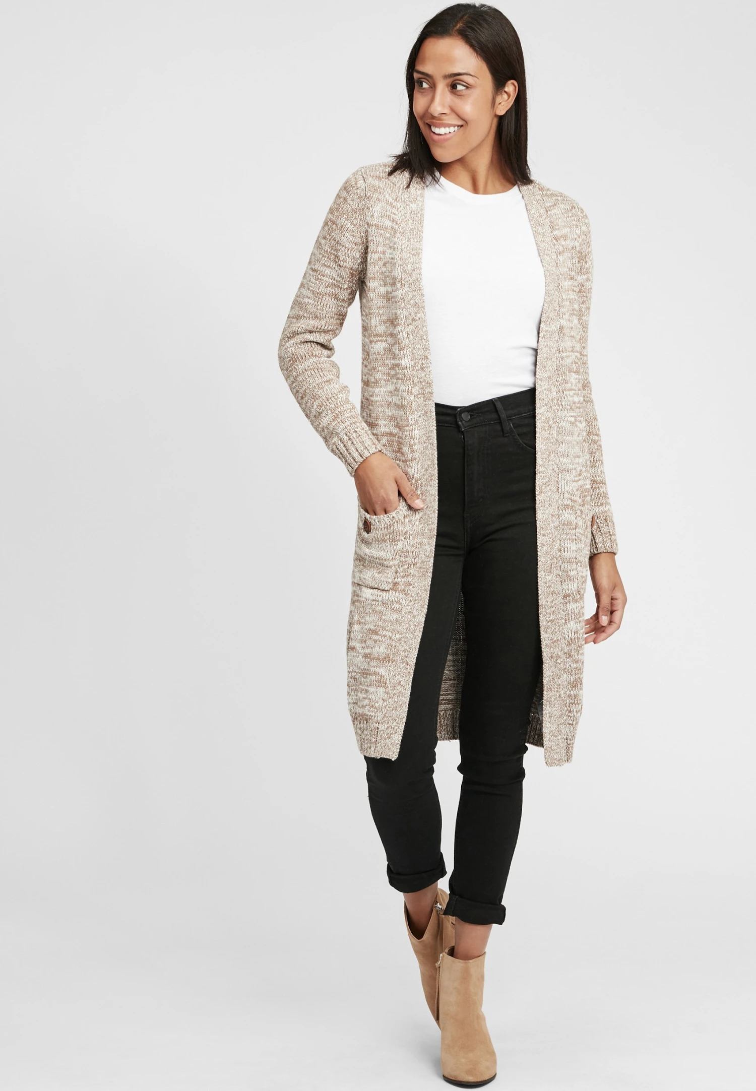 OXMO OXPHILETTA - Cardigan - Dune 2 OXMO OXPHILETTA - Cardigan - Dune - Image 2