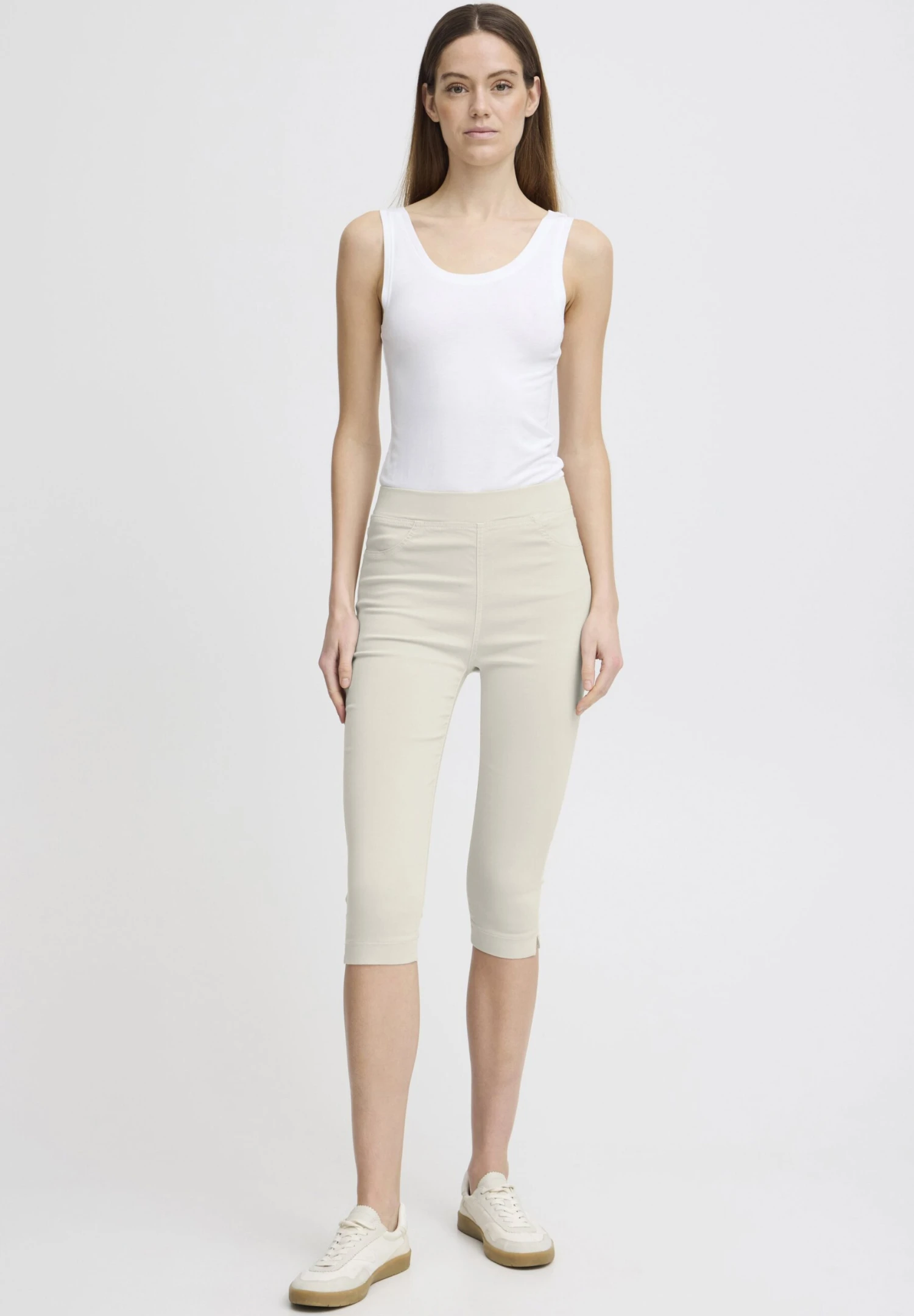 OXMO OXKEANA SLIM FIT - Shorts - Cement 2 OXMO OXKEANA SLIM FIT - Shorts - Cement - Image 2