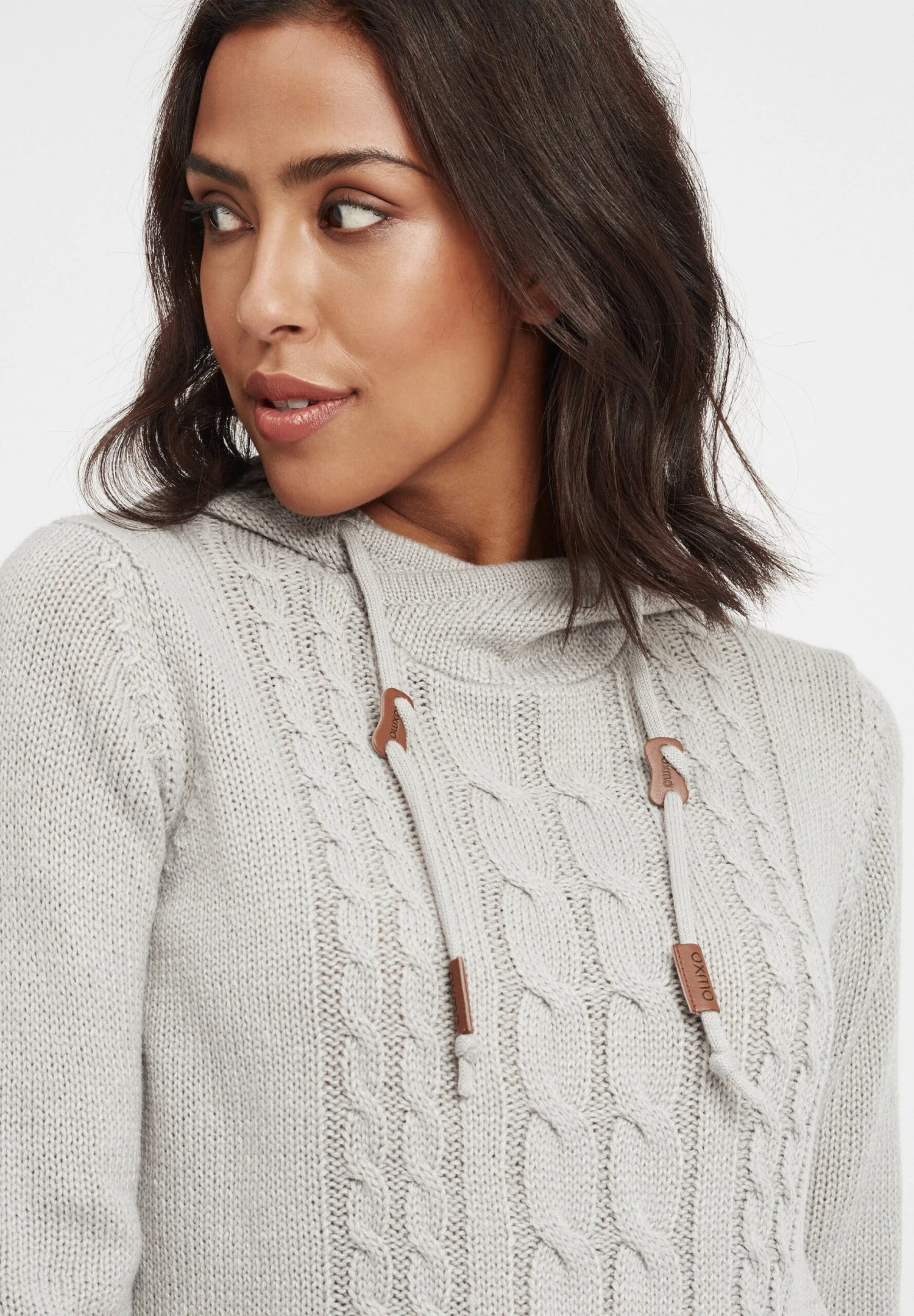 OXMO OXCable - Hoodie - Mid Grey 4 OXMO OXCable - Hoodie - Mid Grey - Image 4