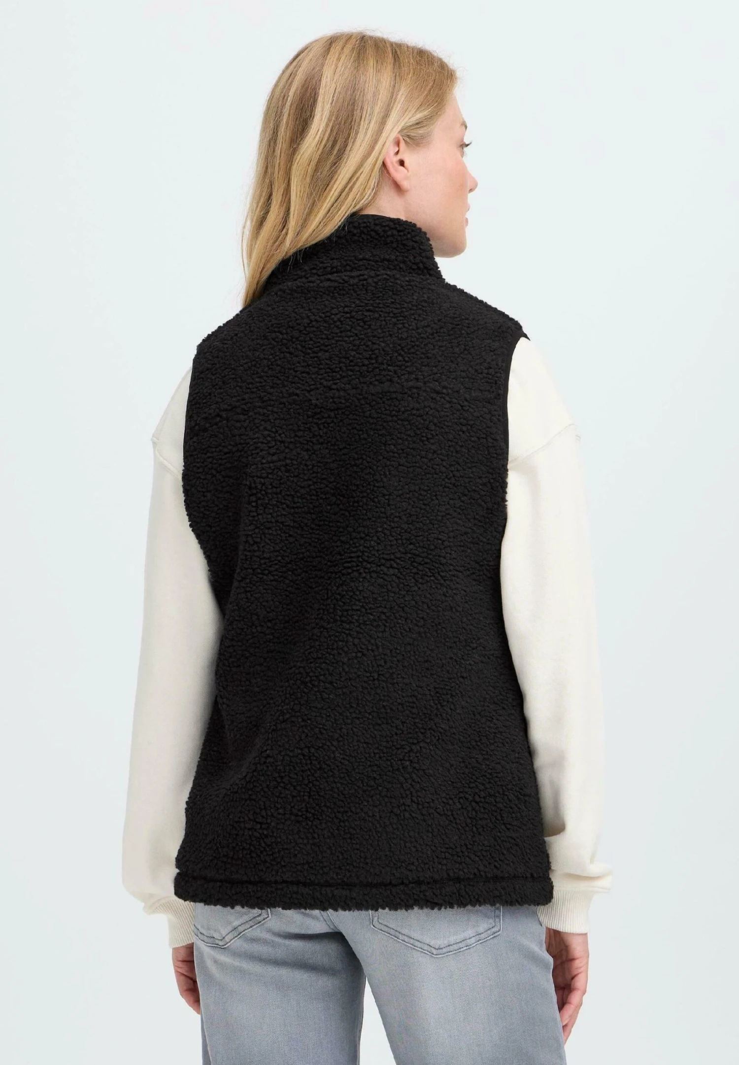 OXMO OXABBY - Waistcoat - Meteorite 3 OXMO OXABBY - Waistcoat - Meteorite - Image 3