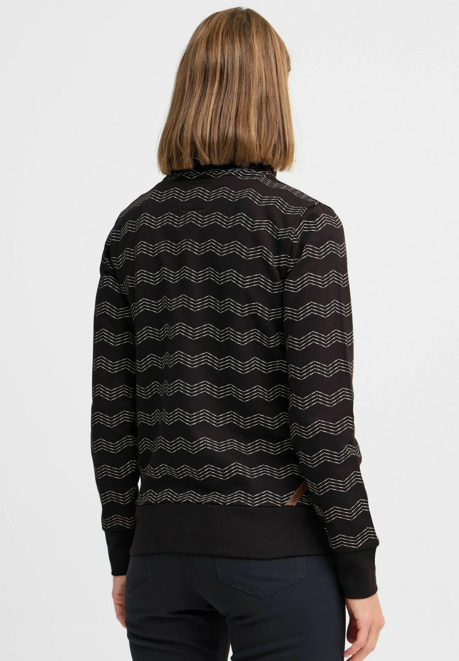 OXMO OXVANTA - Zip-up Sweatshirt - True Black 3 OXMO OXVANTA - Zip-up Sweatshirt - True Black - Image 3