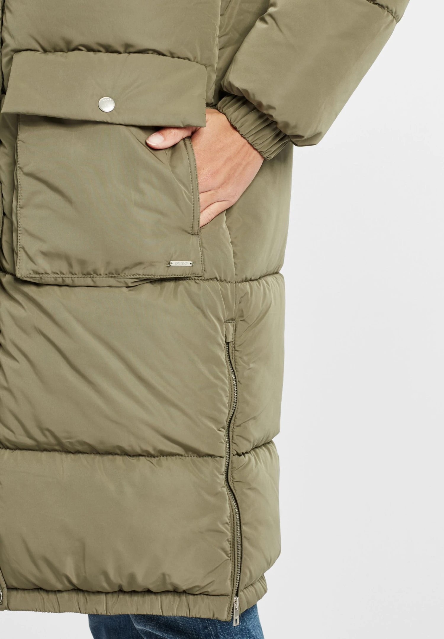 OXMO OXALBA - Winter Coat - Dusty Olive 5 OXMO OXALBA - Winter Coat - Dusty Olive - Image 5