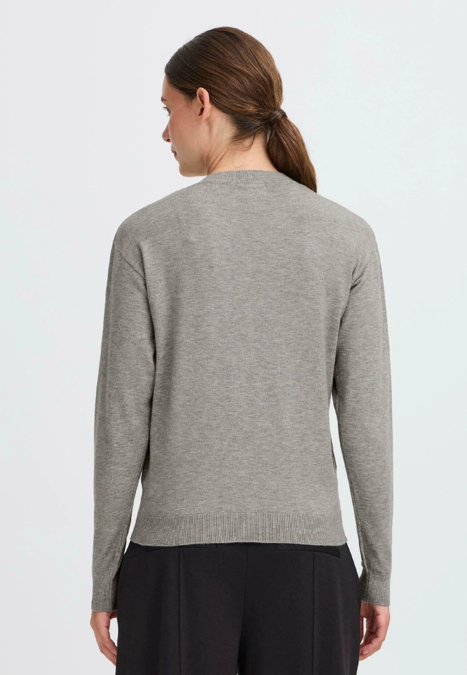 OXMO IHSCANNY - Jumper - Grey Melange 3 OXMO IHSCANNY - Jumper - Grey Melange - Image 3