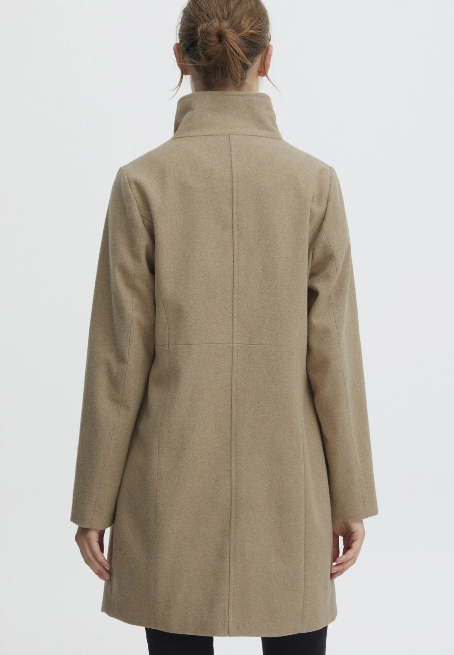 OXMO OXValerine - Classic Coat - Dune Melange 3 OXMO OXValerine - Classic Coat - Dune Melange - Image 3