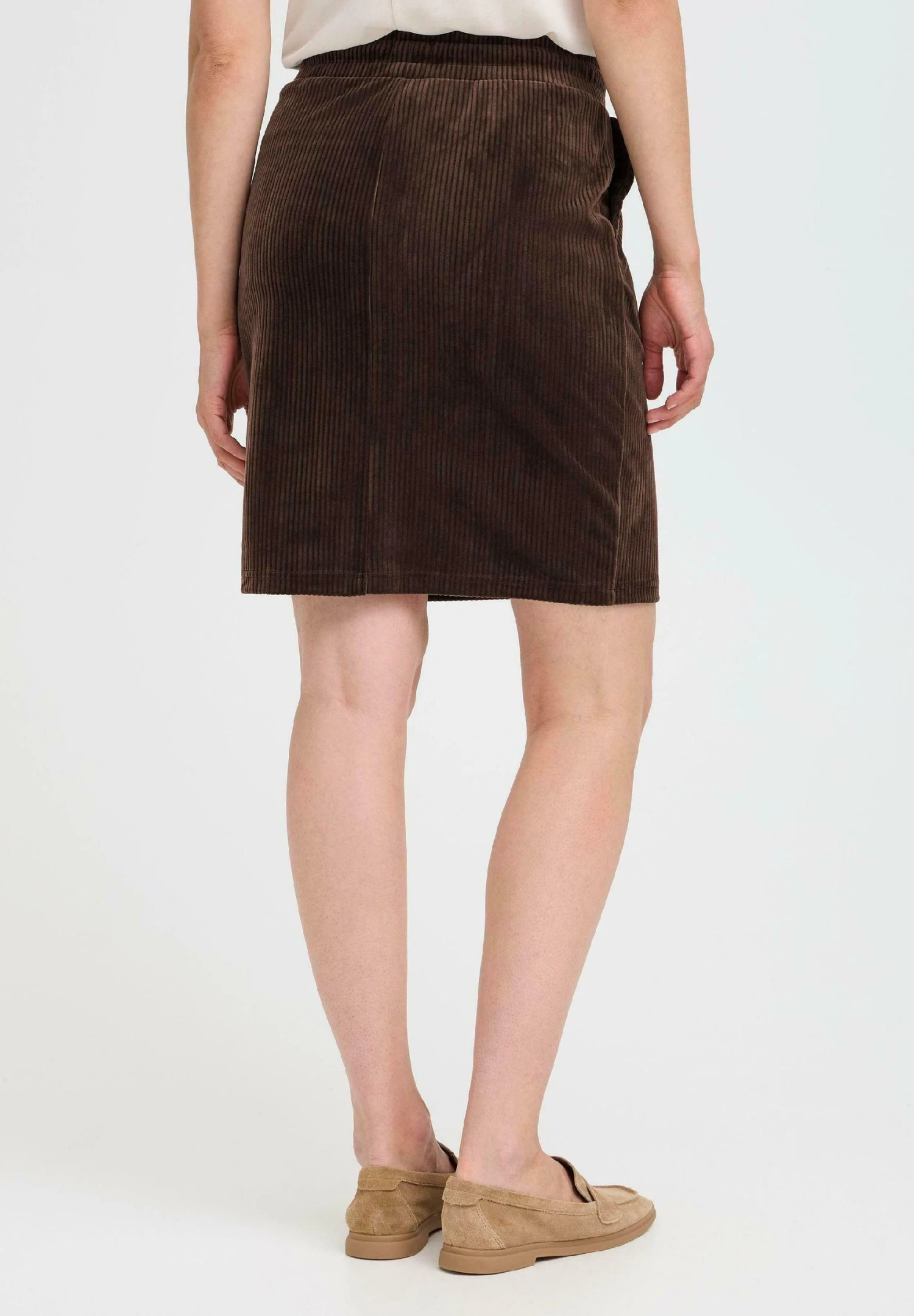 OXMO OXEBBA - Mini Skirt - Coffee Bean 5 OXMO OXEBBA - Mini Skirt - Coffee Bean - Image 5