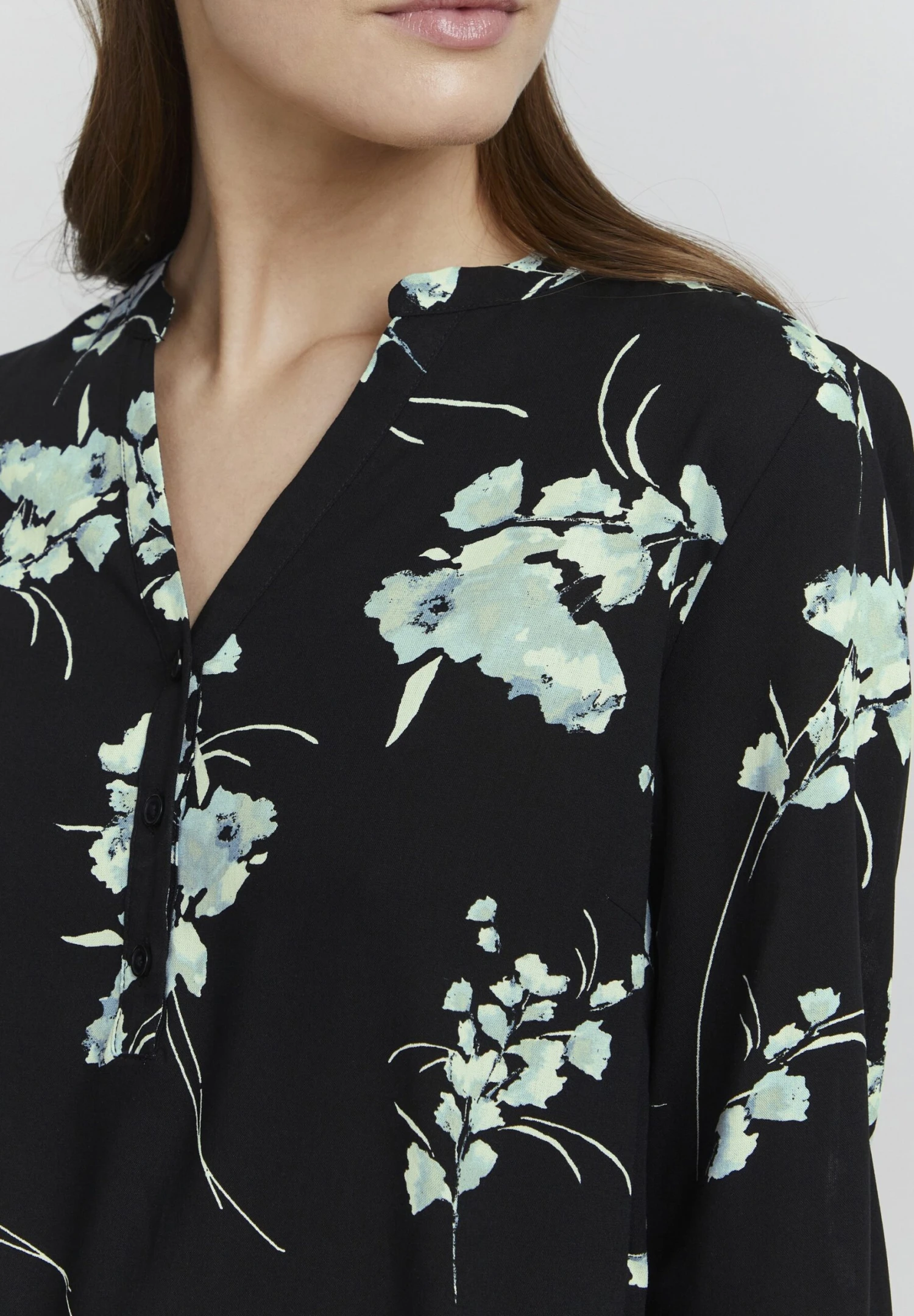 OXMO OXELVY - Blouse - Black Mix 4 OXMO OXELVY - Blouse - Black Mix - Image 4