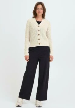 OXMO FRKANNA - Cardigan - Pumice Stone -OXMO Store 6a6f7a2903d14f57acf06b2342570d78