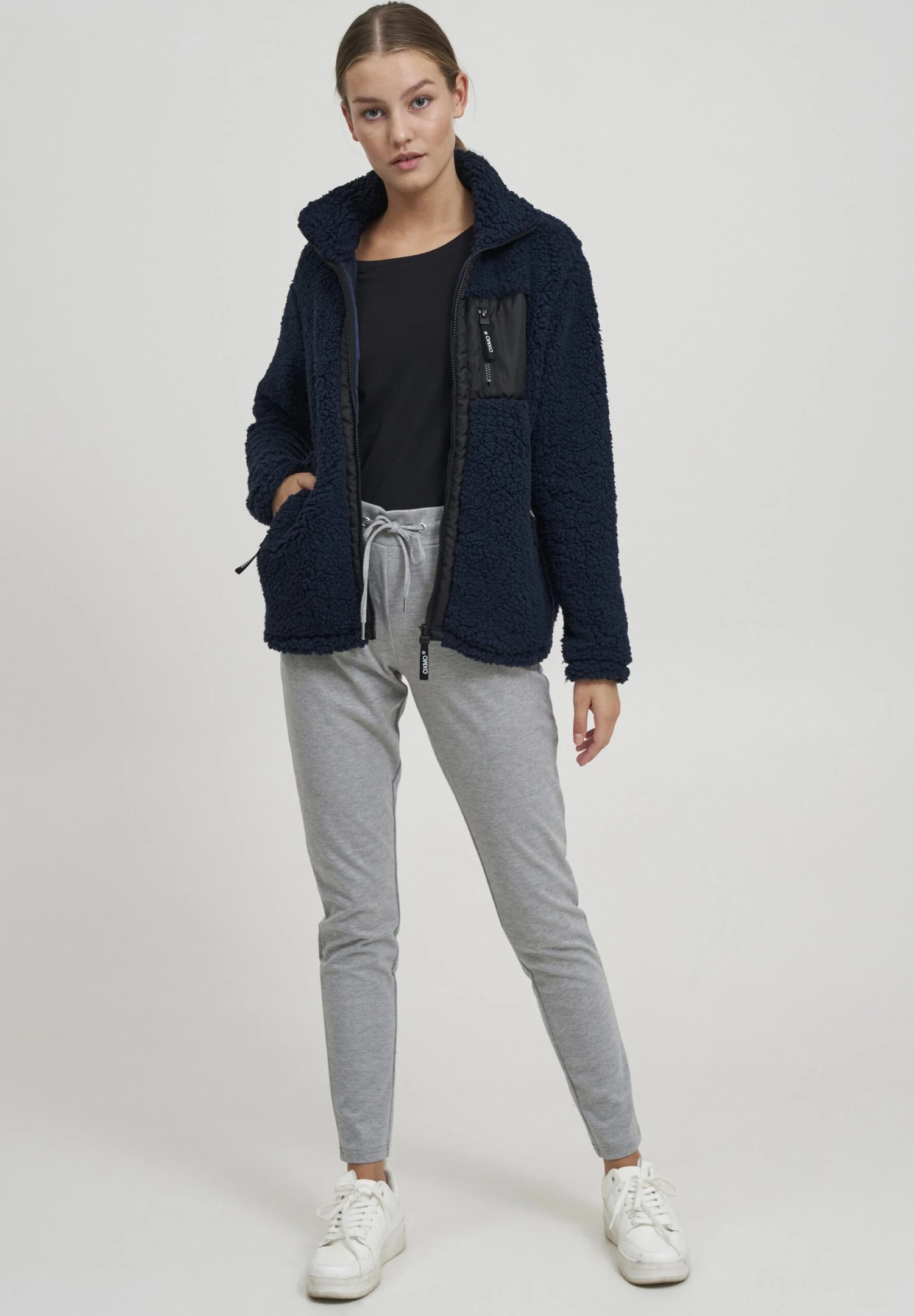 OXMO OXELLIN - Fleece Jacket - Total Eclipse 2 OXMO OXELLIN - Fleece Jacket - Total Eclipse - Image 2