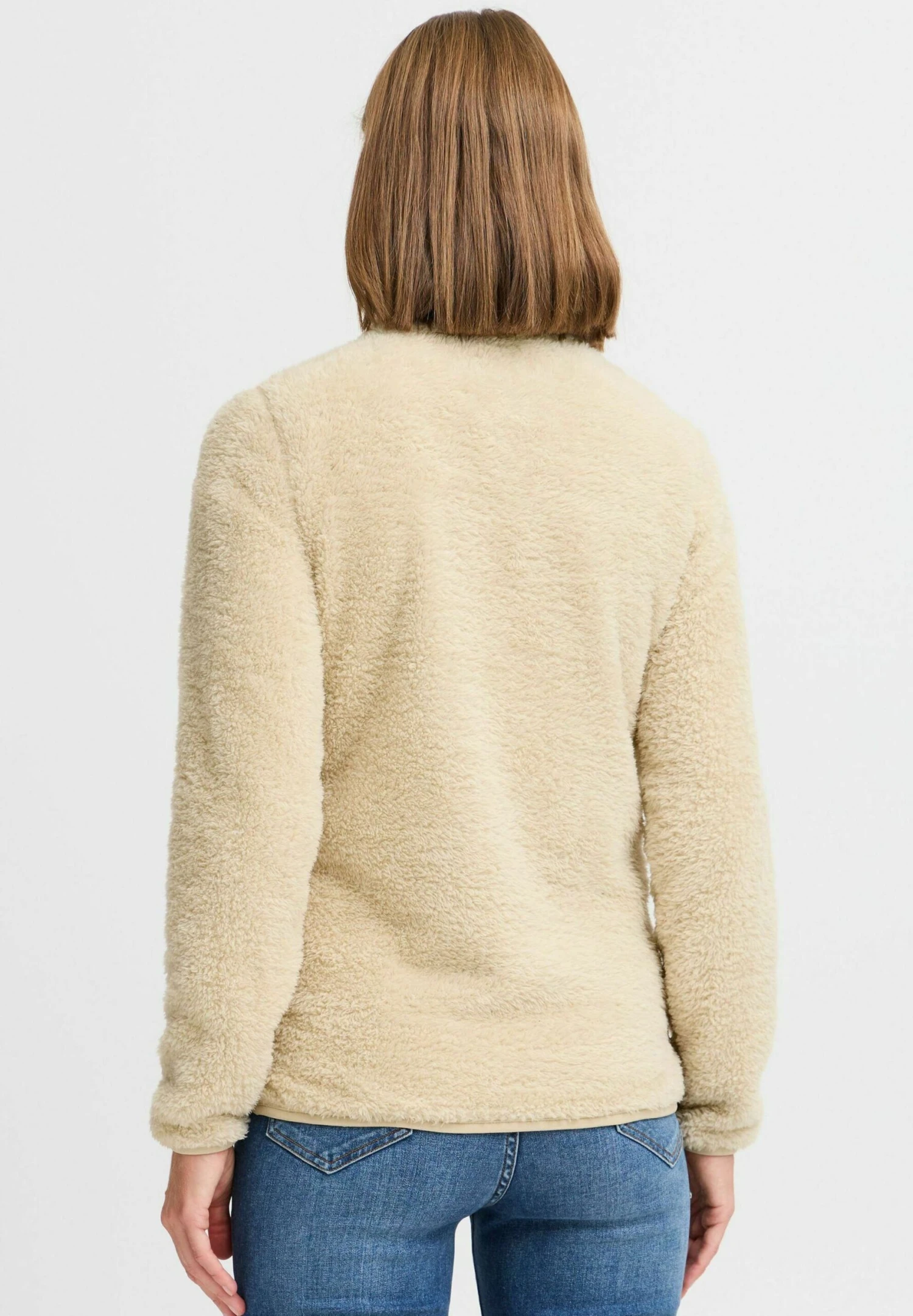 OXMO OXTELSONIA FLEECE - Fleece Jumper - Oyster Gray 3 OXMO OXTELSONIA FLEECE - Fleece Jumper - Oyster Gray - Image 3