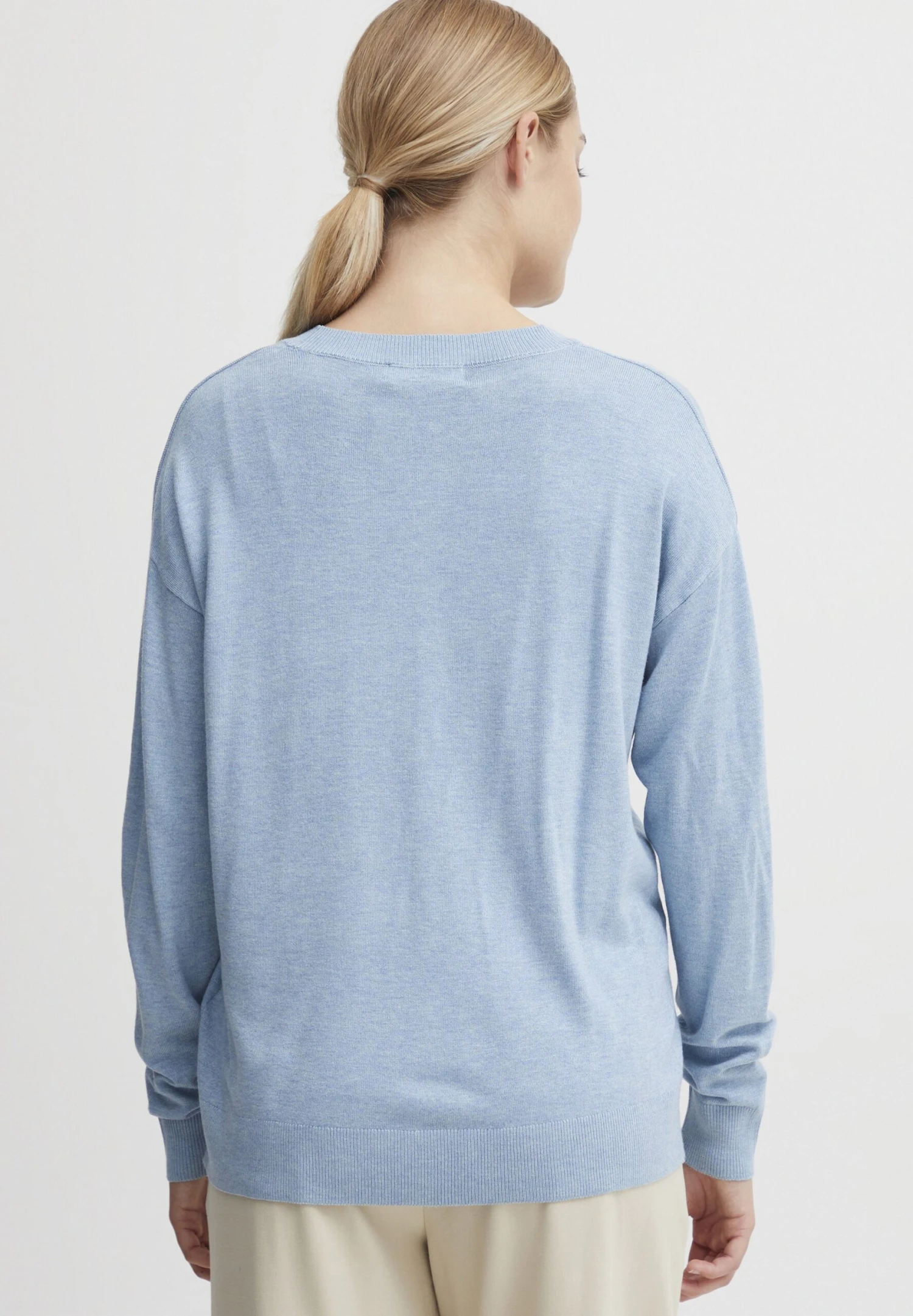OXMO OXHelle - Jumper - Blue Bell Melange 3 OXMO OXHelle - Jumper - Blue Bell Melange - Image 3