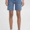 OXMO OXMIRA REGULAR FIT - Denim Shorts - Ligth Blue Denim