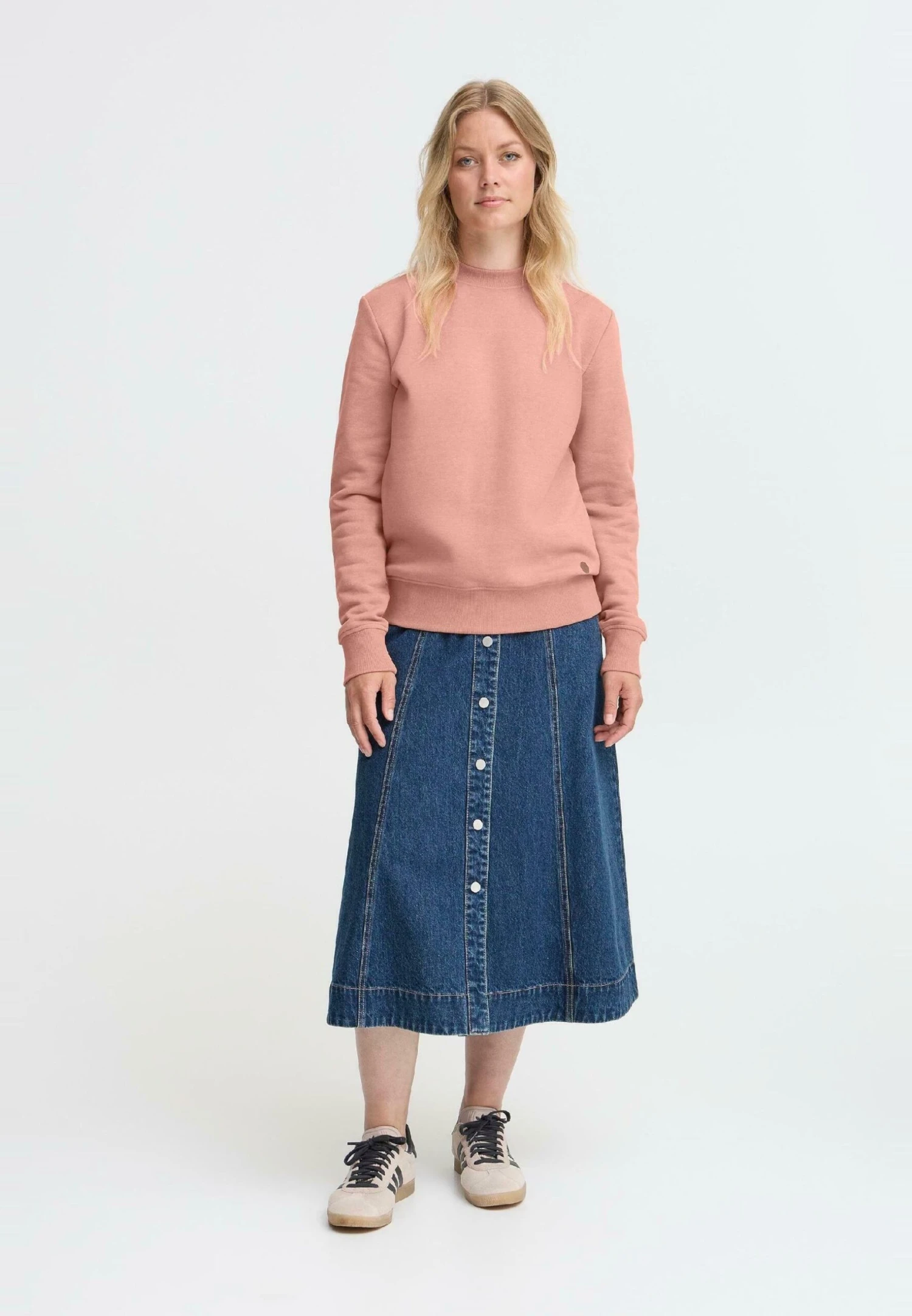 OXMO OXMILLE - Sweatshirt - Cameo Brown Melange 2 OXMO OXMILLE - Sweatshirt - Cameo Brown Melange - Image 2