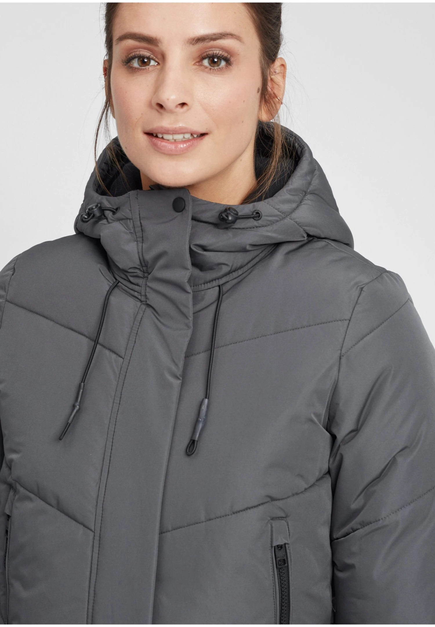 OXMO OXJuna - Winter Coat - Iron Gate 4 OXMO OXJuna - Winter Coat - Iron Gate - Image 4