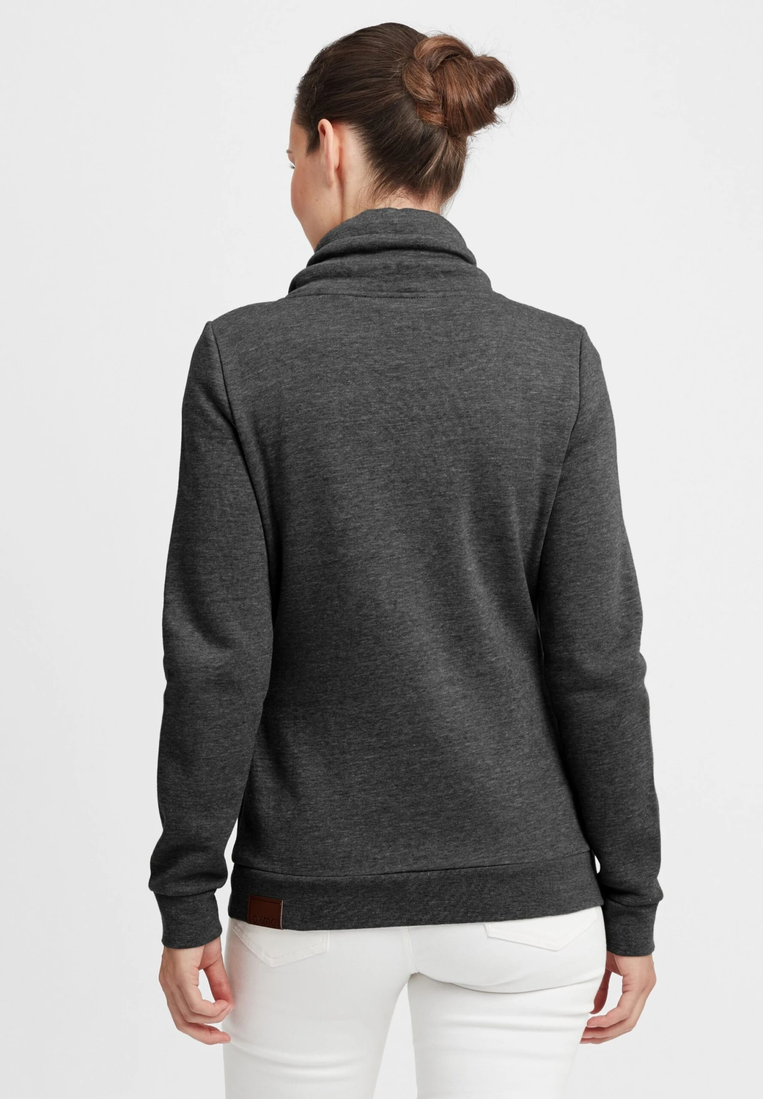 OXMO OXVICKY - Zip-up Sweatshirt - Dar Grey M 3 OXMO OXVICKY - Zip-up Sweatshirt - Dar Grey M - Image 3