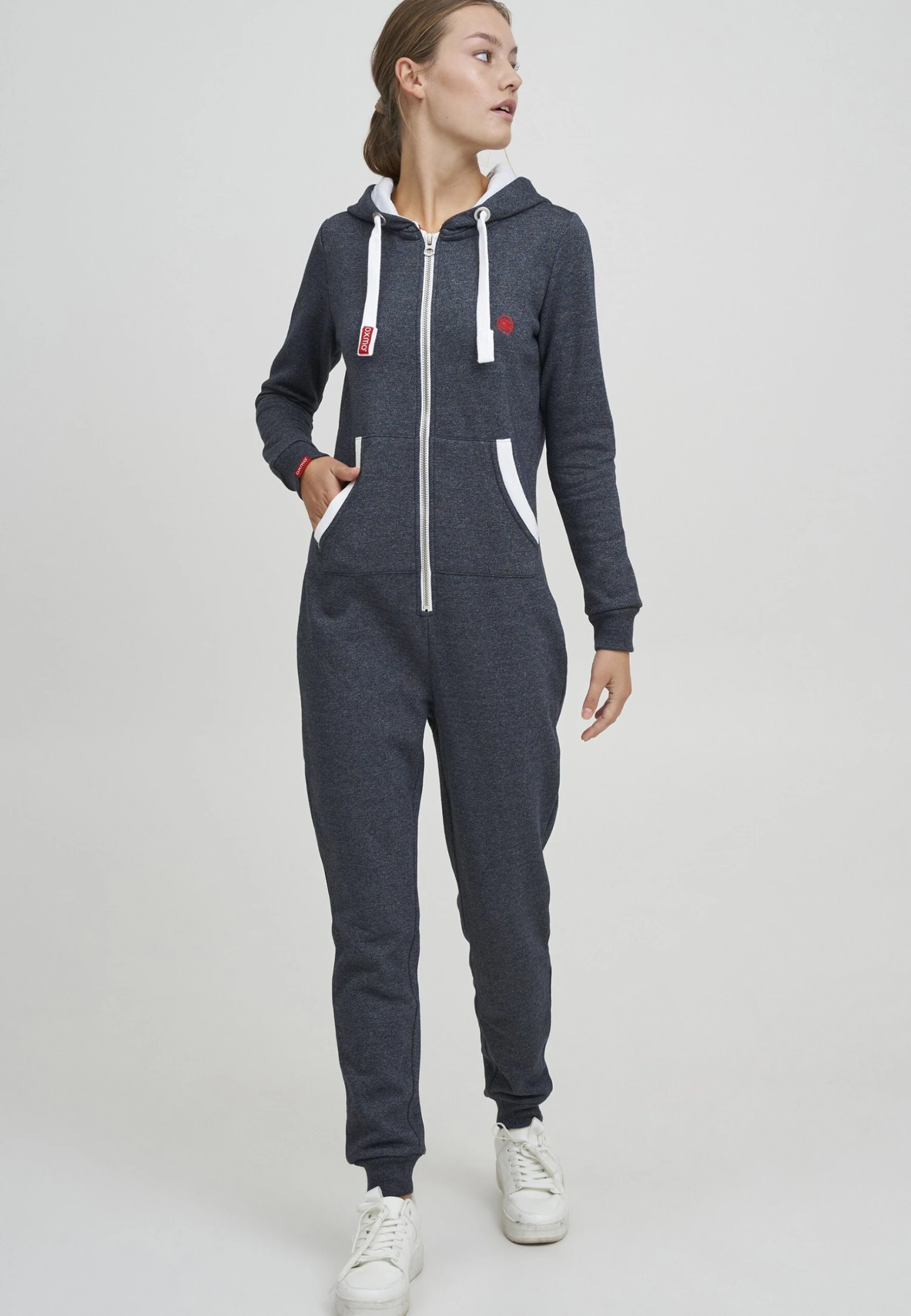 OXMO OXBenna - Jumpsuit - Ins Bl Mel 1 OXMO OXBenna - Jumpsuit - Ins Bl Mel