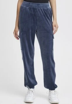 OXMO OXMITALA BAGGY FIT - Cargo Trousers - Crown Blue