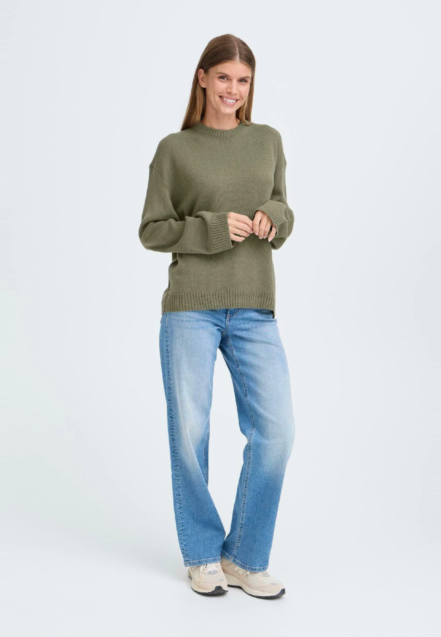 OXMO IHSAMSON - Jumper - Mulled Basil 2 OXMO IHSAMSON - Jumper - Mulled Basil - Image 2