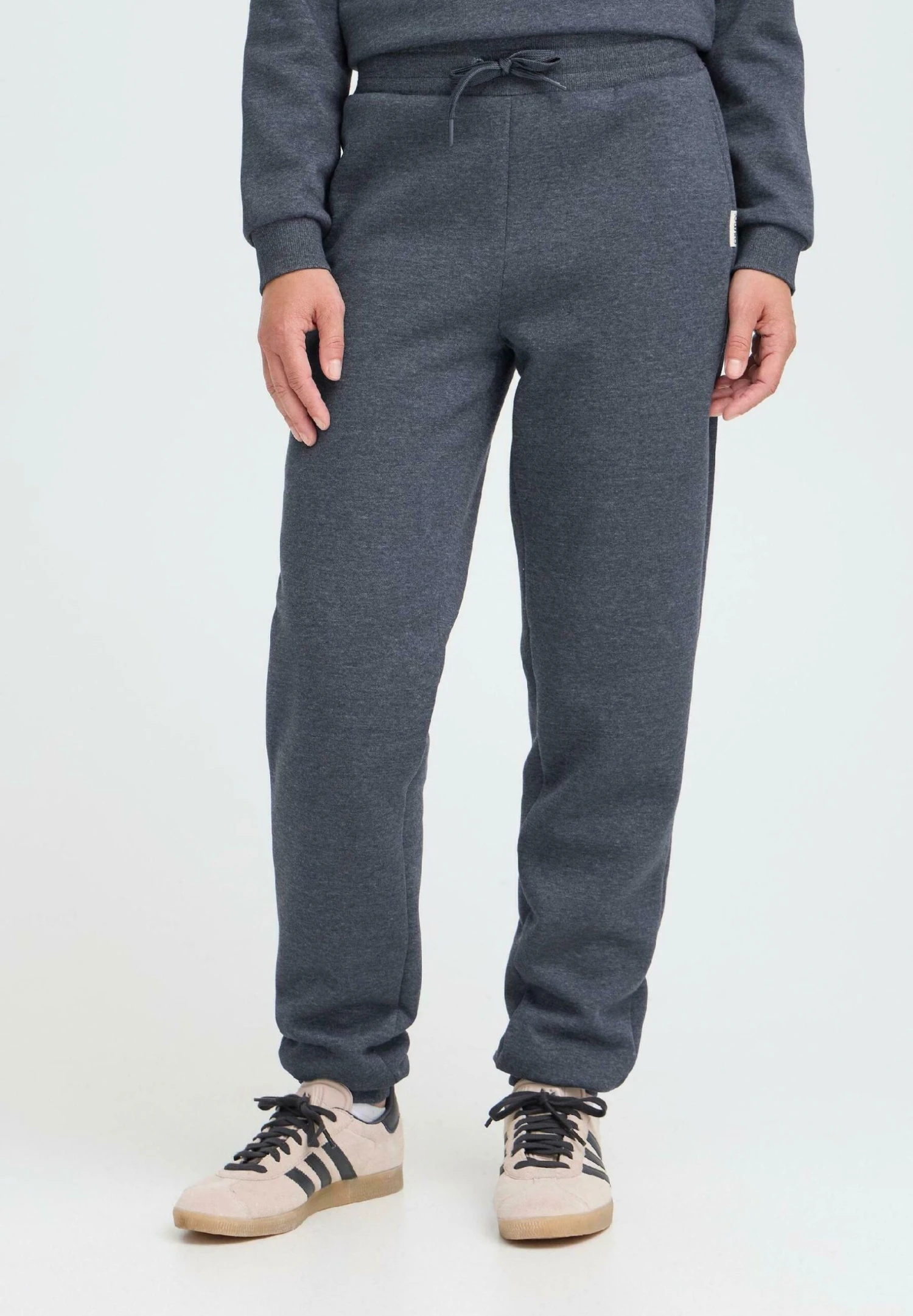 OXMO OXKAREN - Tracksuit Bottoms - Total Eclipse Melange 1 OXMO OXKAREN - Tracksuit Bottoms - Total Eclipse Melange