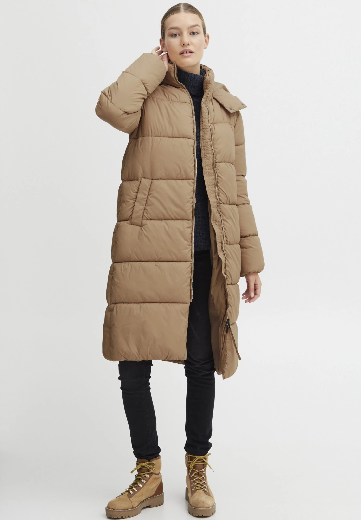 OXMO OXBoda - Winter Coat - Tannin 2 OXMO OXBoda - Winter Coat - Tannin - Image 2