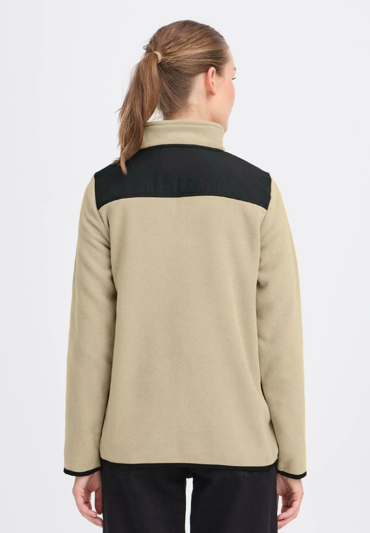 OXMO OXNETE HALFZIP - Fleece Jumper - Dune 3 OXMO OXNETE HALFZIP - Fleece Jumper - Dune - Image 3