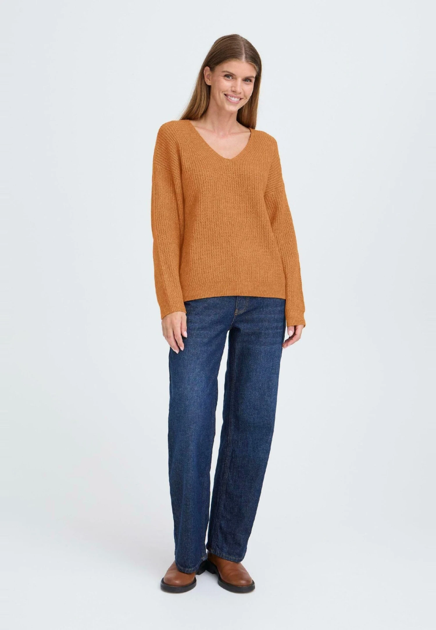 OXMO IHCALLIE - Jumper - Brown Sugar 2 OXMO IHCALLIE - Jumper - Brown Sugar - Image 2