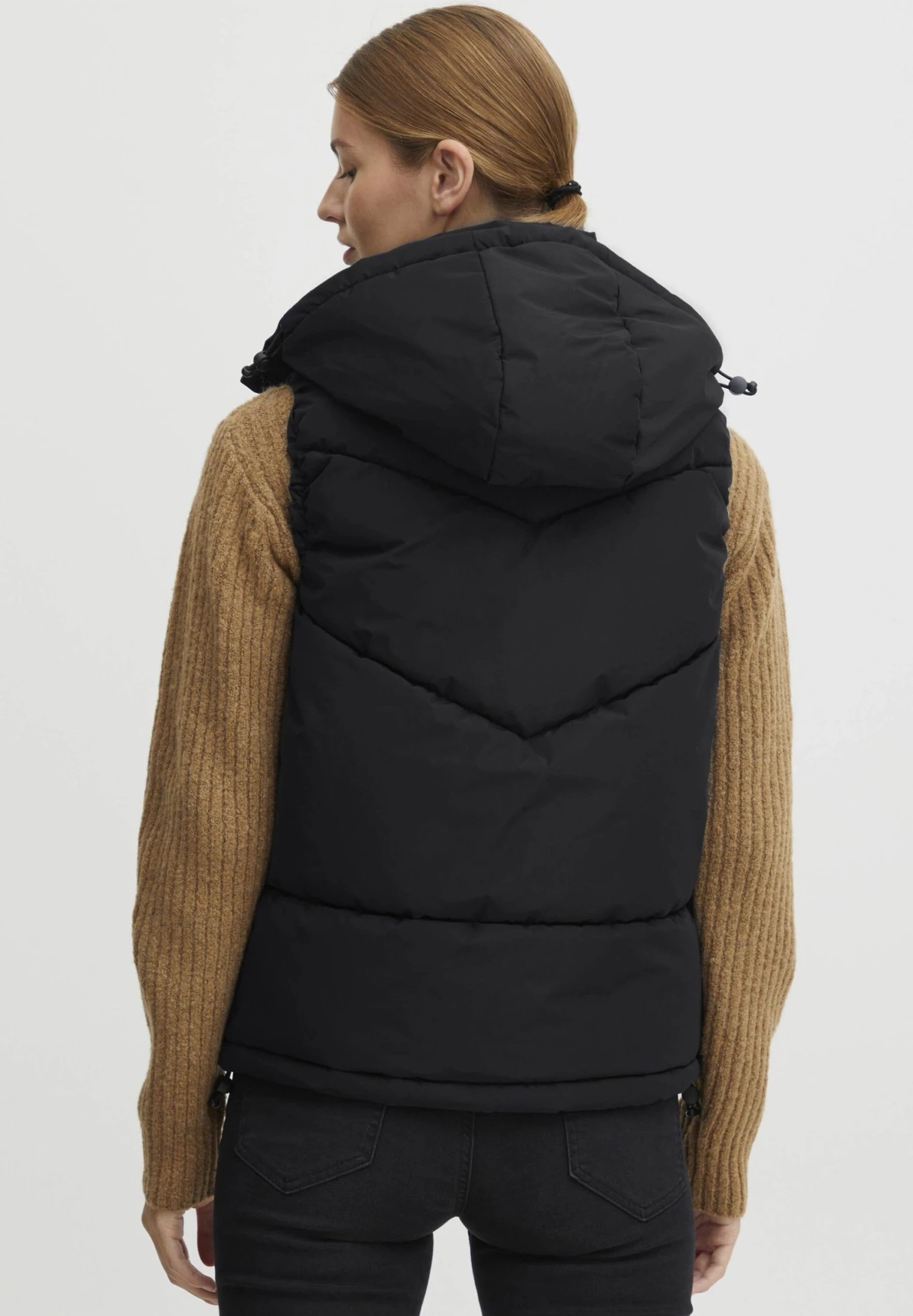 OXMO OXJULIETTE - Waistcoat - Black 3 OXMO OXJULIETTE - Waistcoat - Black - Image 3