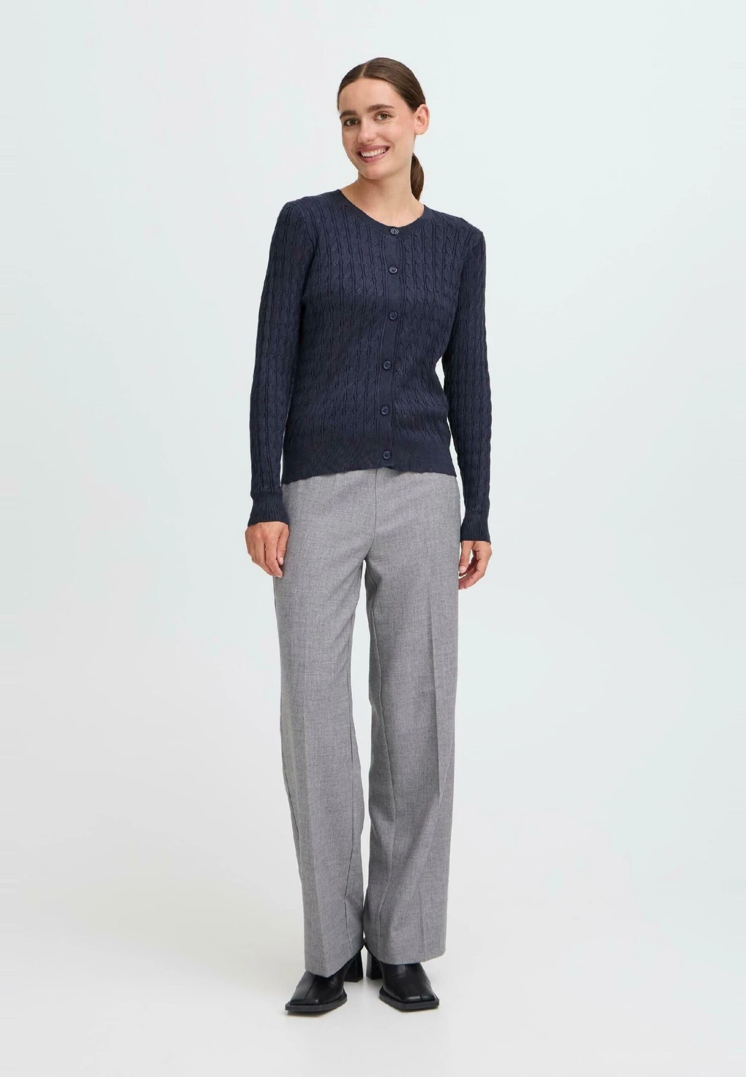 OXMO IHSASJA - Cardigan - Total Eclipse 2 OXMO IHSASJA - Cardigan - Total Eclipse - Image 2