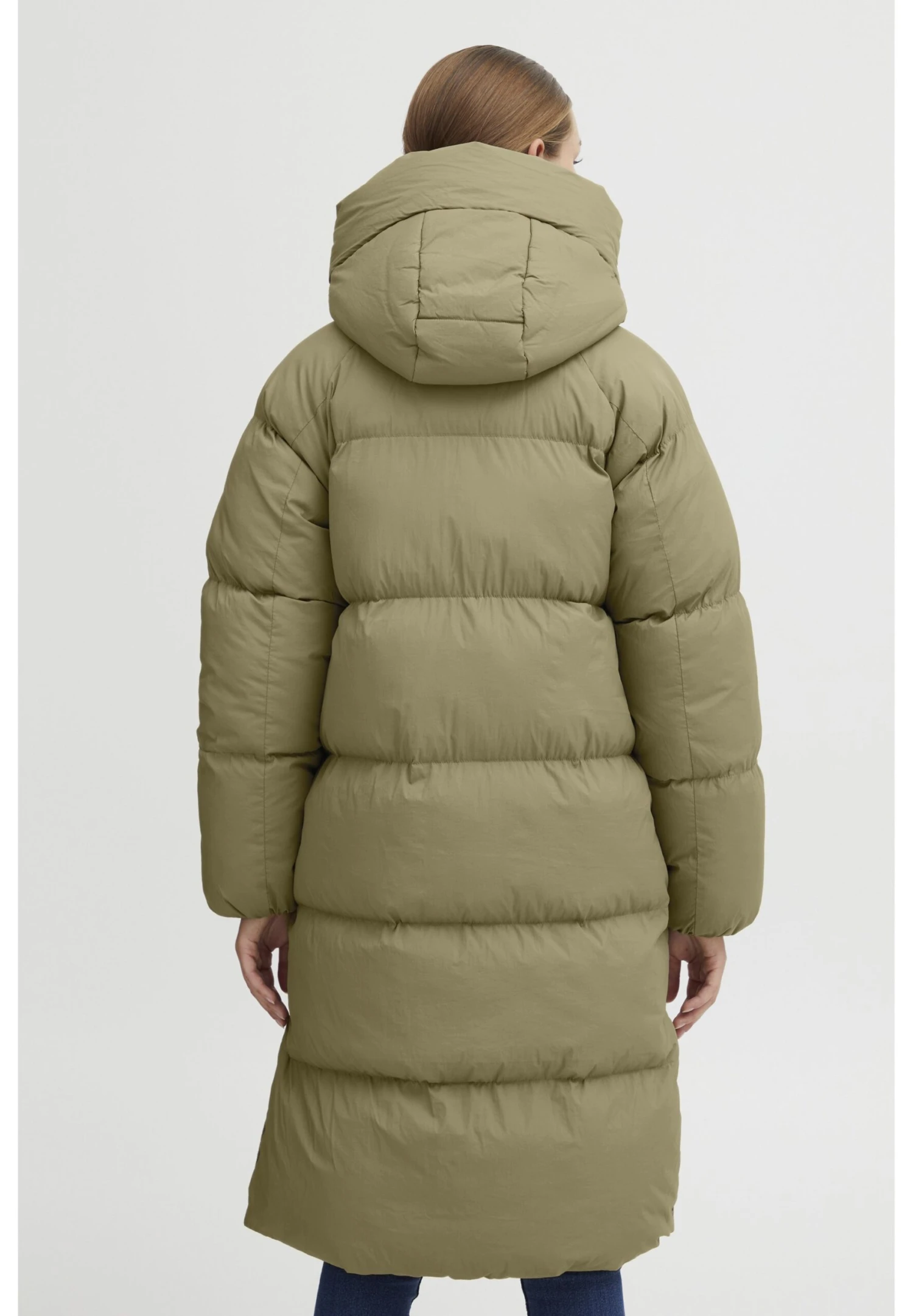 OXMO OXElice - Winter Coat - Covert Green 3 OXMO OXElice - Winter Coat - Covert Green - Image 3