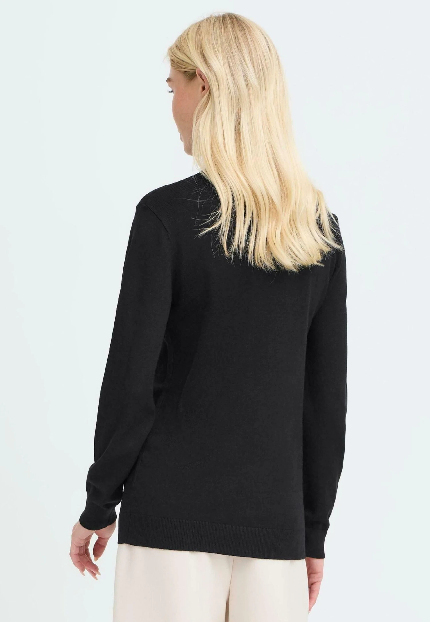 OXMO OXAIDA ROLLNECK - Jumper - Black 3 OXMO OXAIDA ROLLNECK - Jumper - Black - Image 3