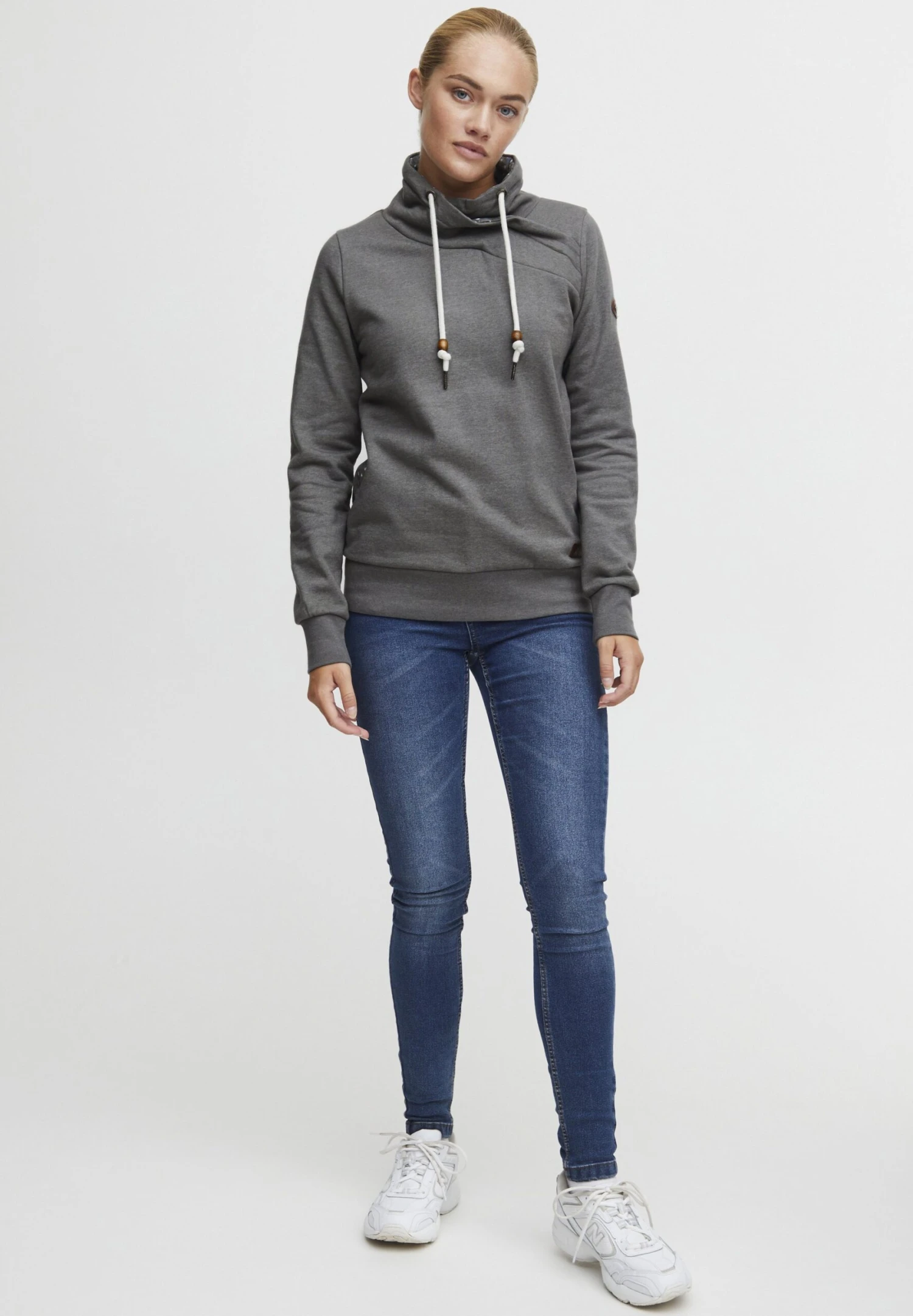 OXMO OXUDINE - Sweatshirt - Medium Grey Melange 2 OXMO OXUDINE - Sweatshirt - Medium Grey Melange - Image 2