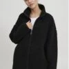 OXMO OXTOVA TEDDY - Fleece Jacket - Black