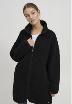 OXMO OXTOVA TEDDY - Fleece Jacket - Black