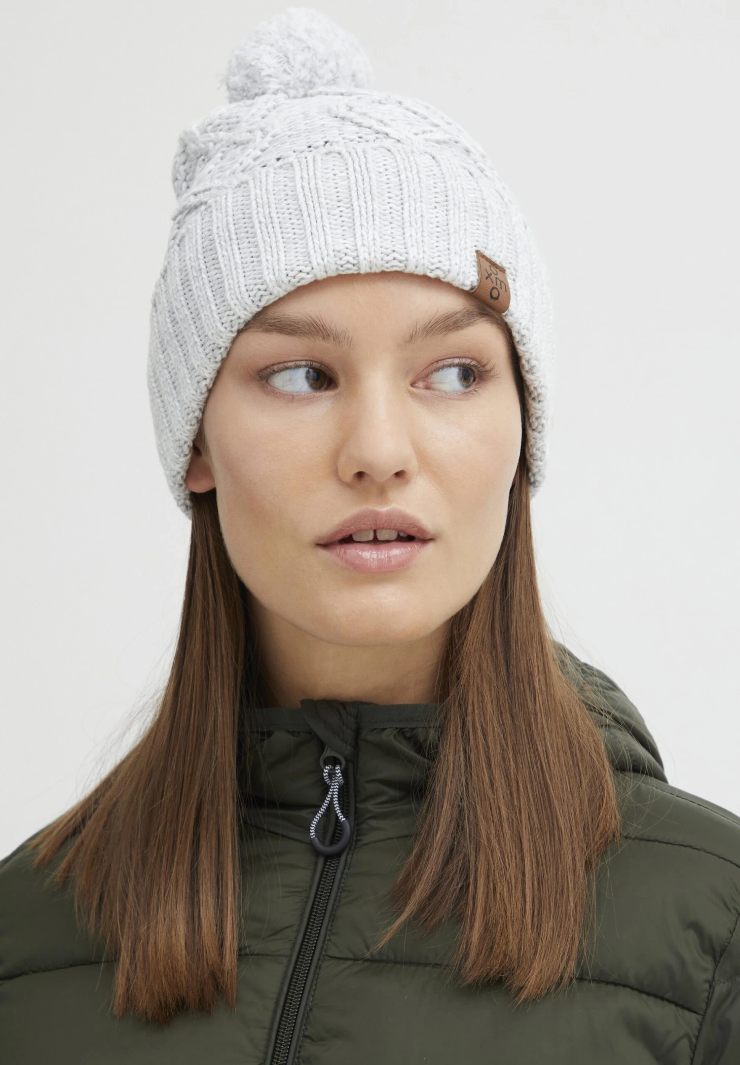 OXMO OXPOM - Beanie - Light Grey Melange 2 OXMO OXPOM - Beanie - Light Grey Melange - Image 2