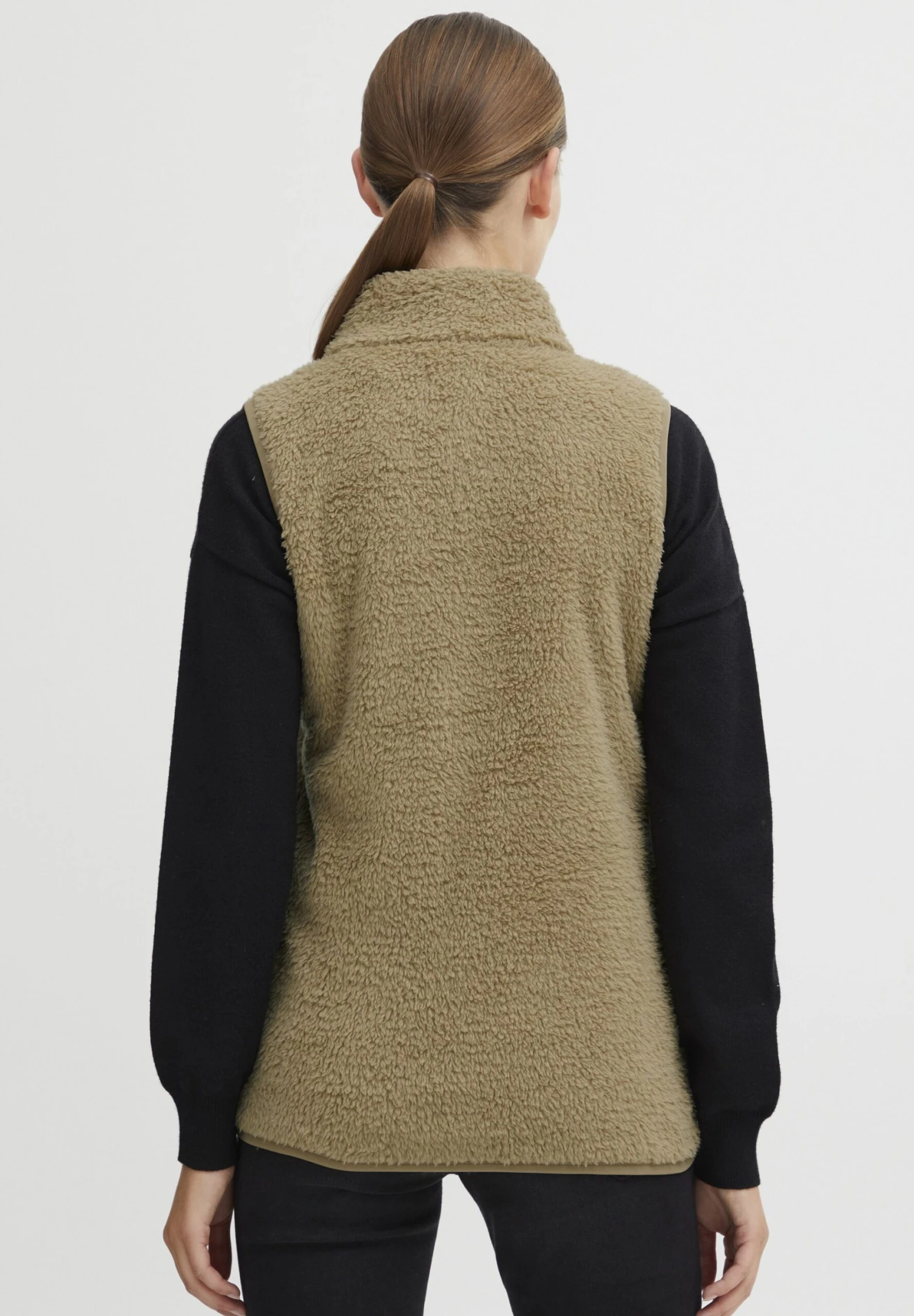 OXMO OXTHERI - Waistcoat - Sand 3 OXMO OXTHERI - Waistcoat - Sand - Image 3