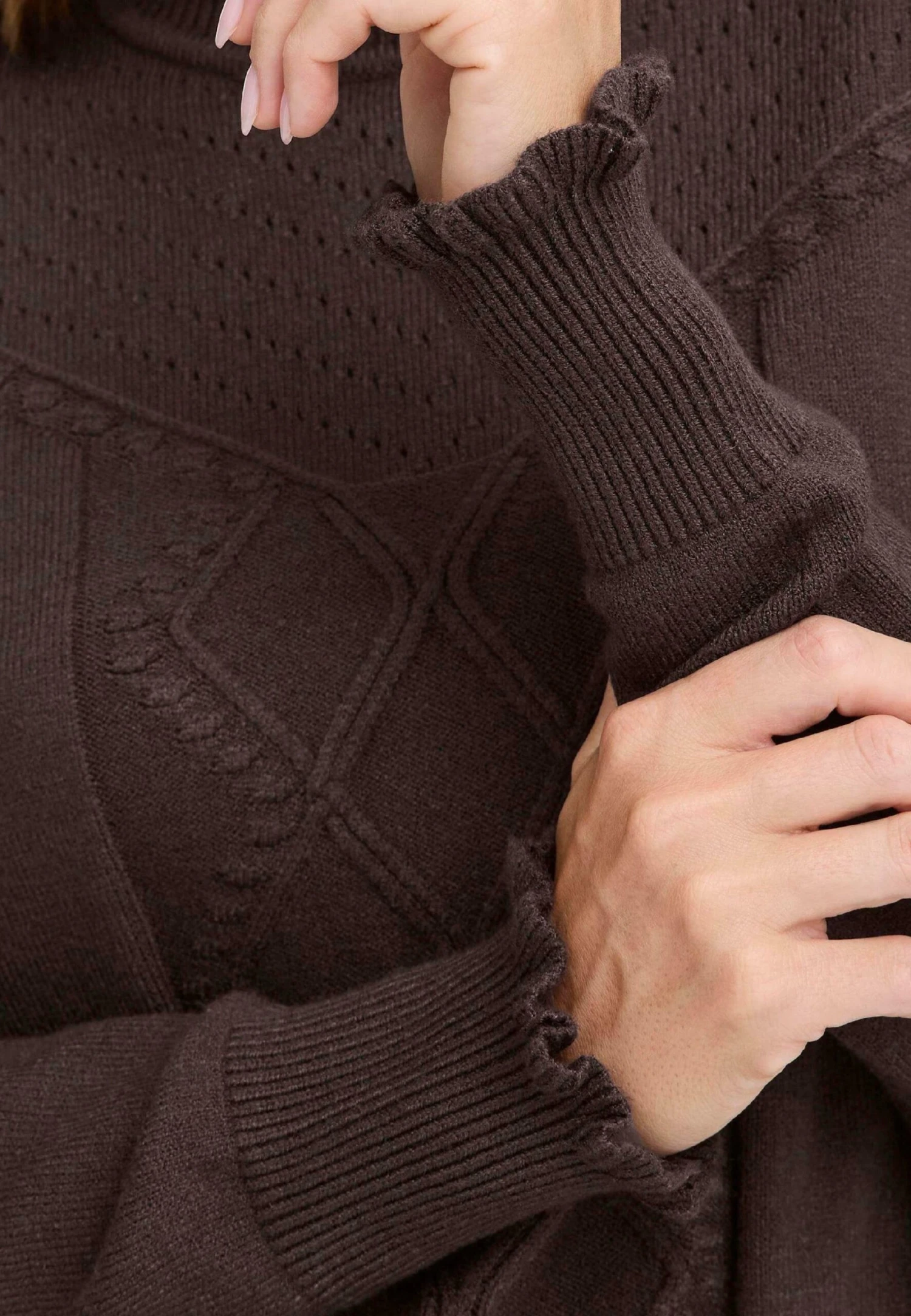 OXMO BMMNERA - Jumper - Coffee Bean 4 OXMO BMMNERA - Jumper - Coffee Bean - Image 4